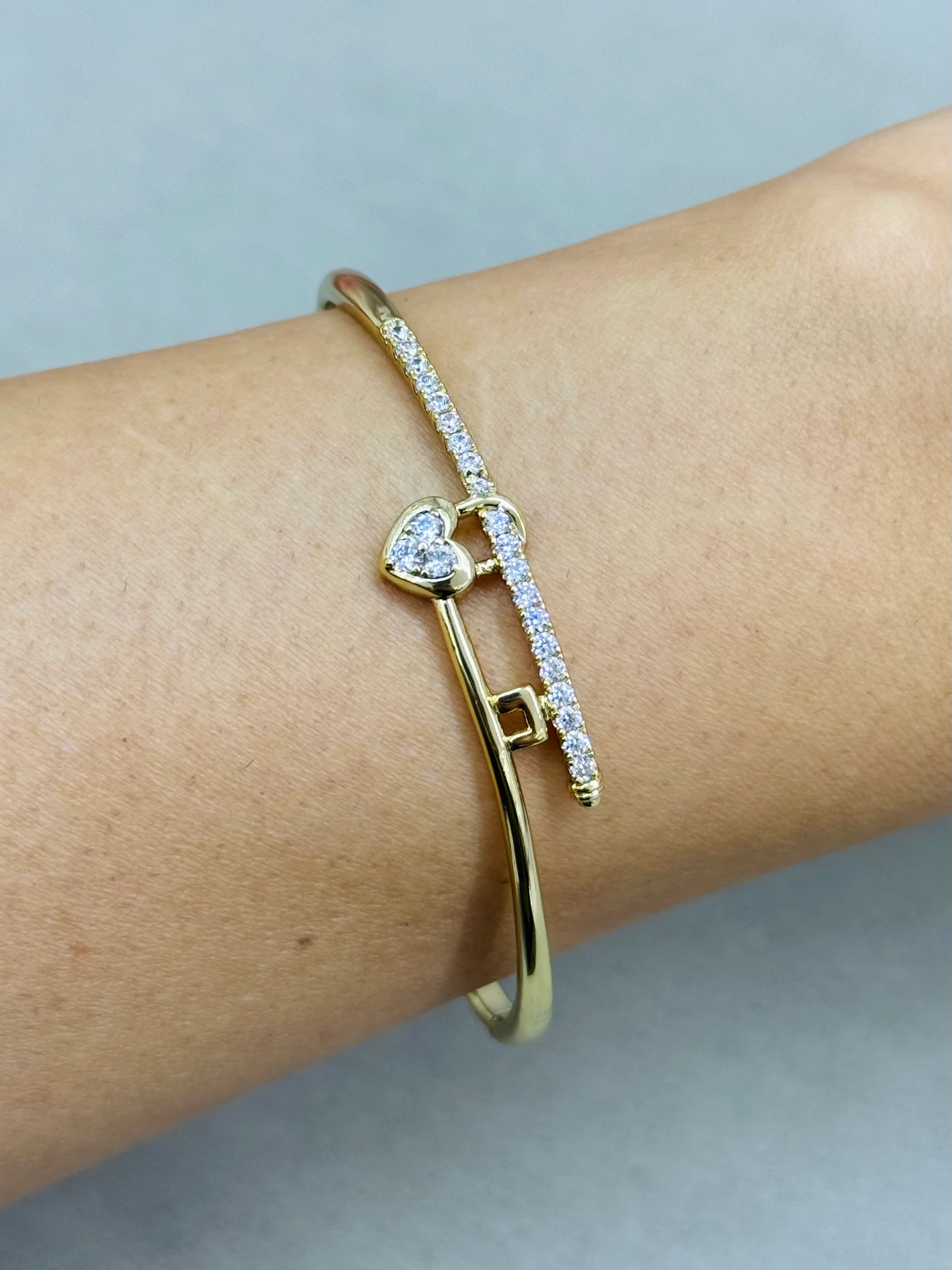 Xuping 14K Mini Kalp Kelepçe 6cm