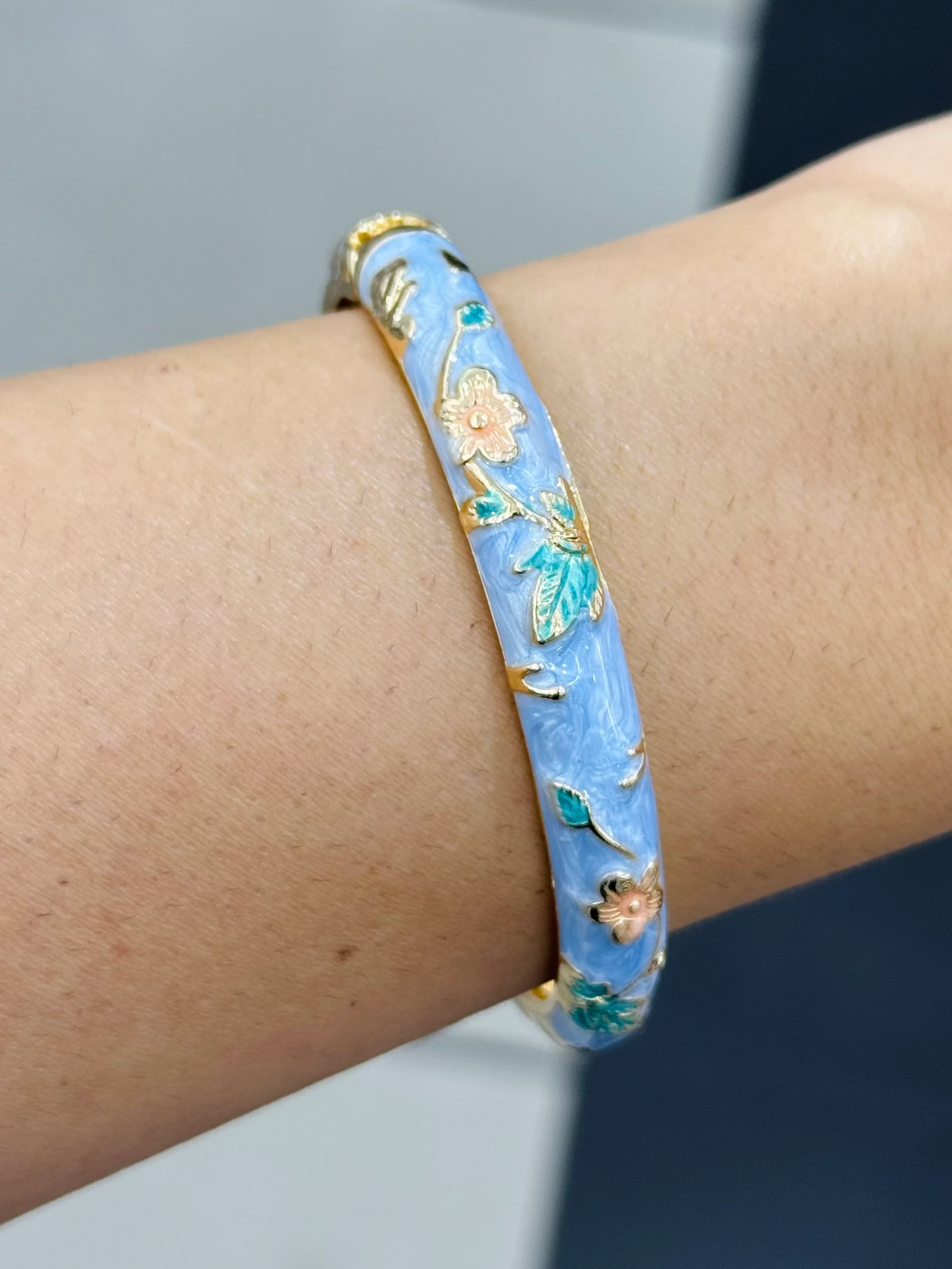 Mavi Çiçek Kelepçe