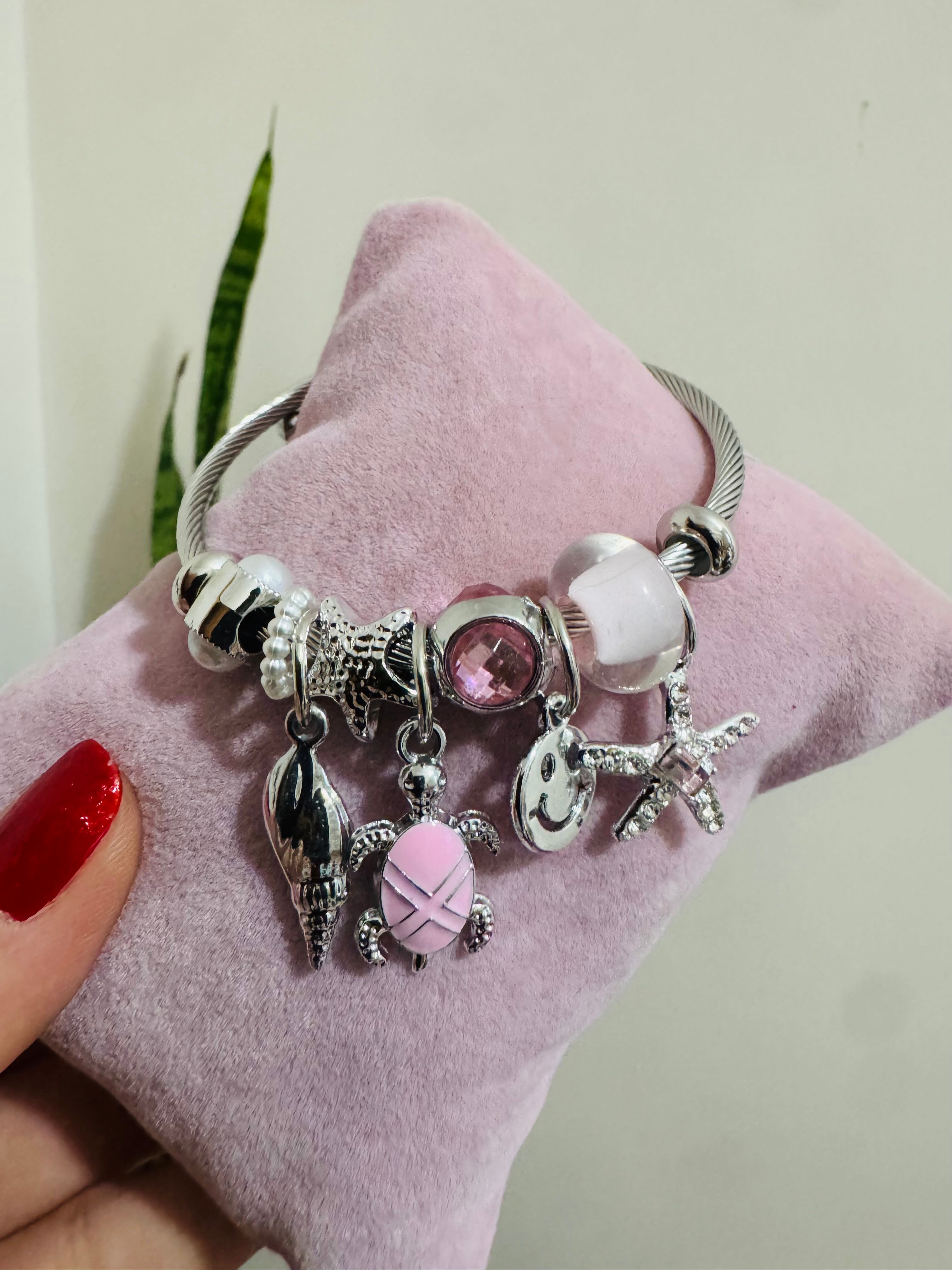 Çelik charm bileklik