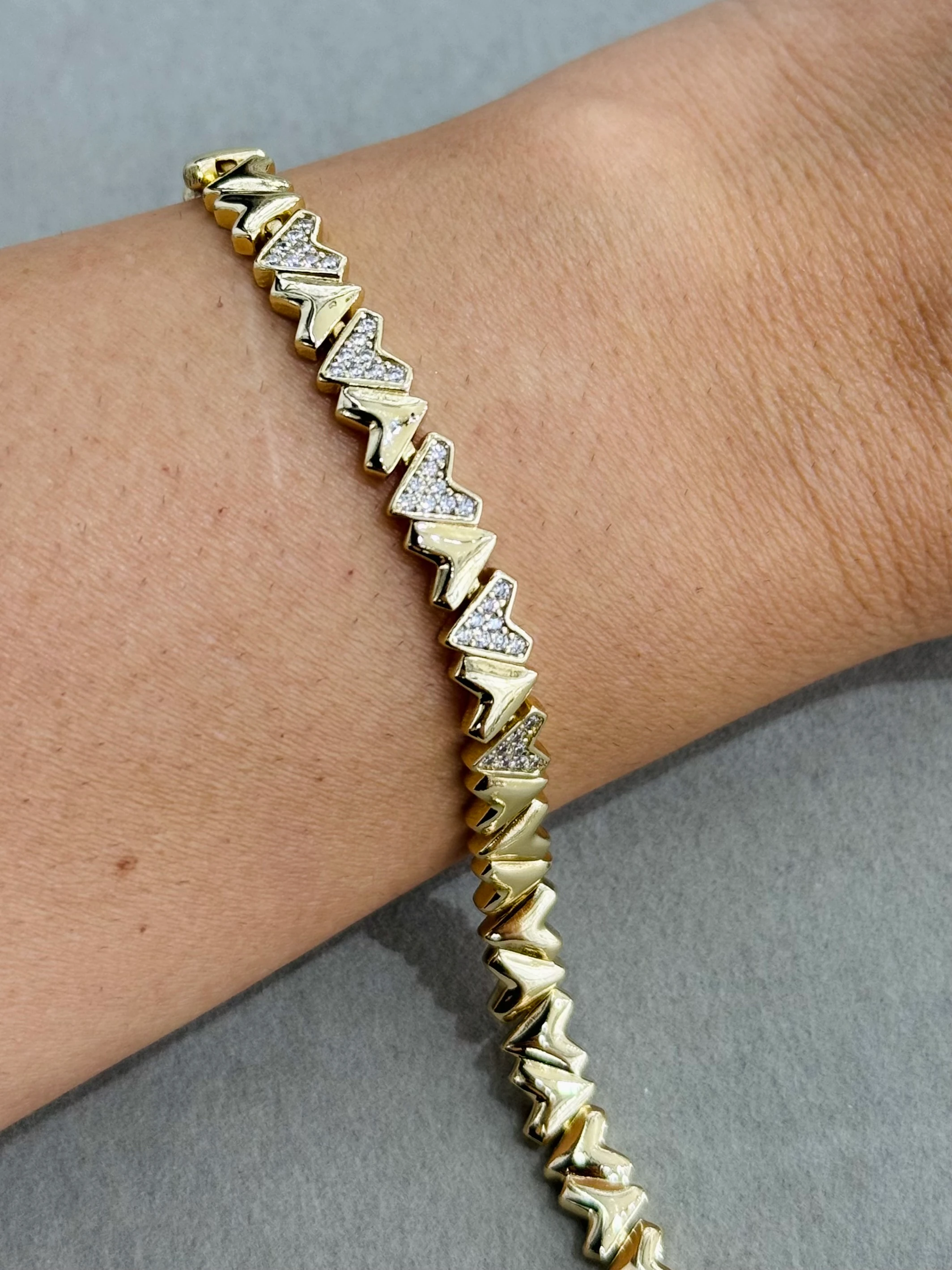 Xuping 14K Taşlı Kalp Bileklik