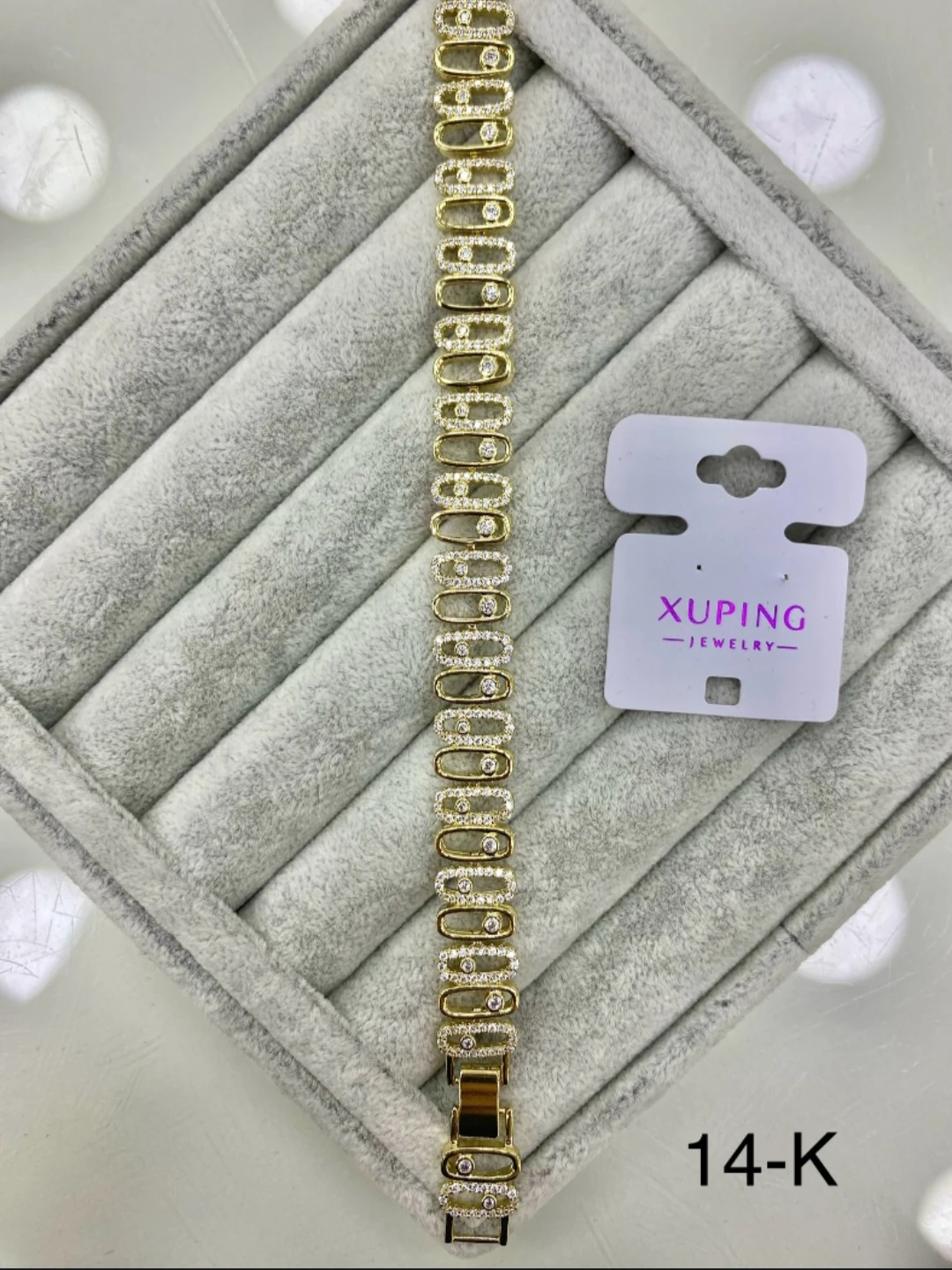 Xuping 14K Yatay Halka Bileklik