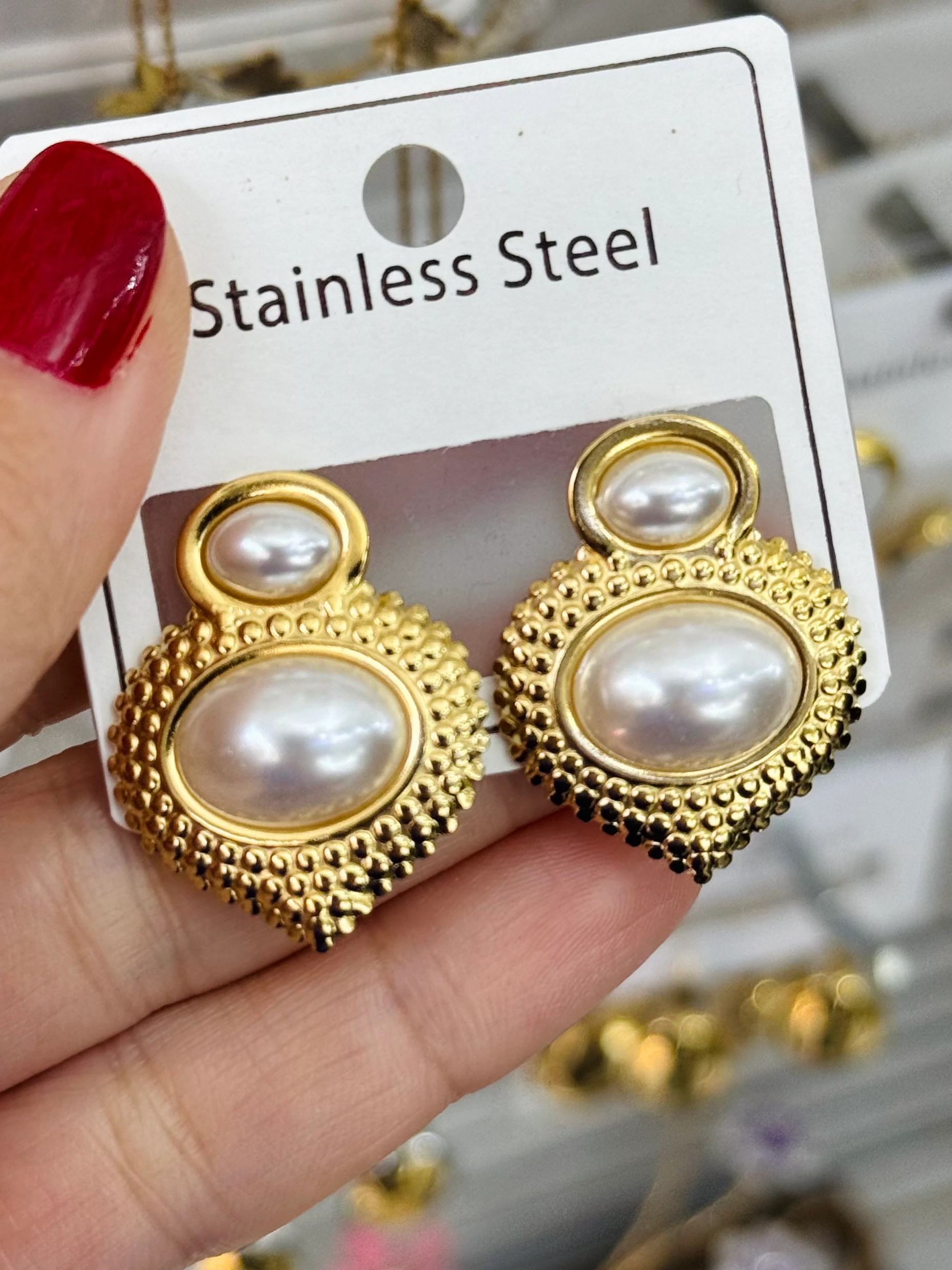 Çelik İnci Detay Küpe