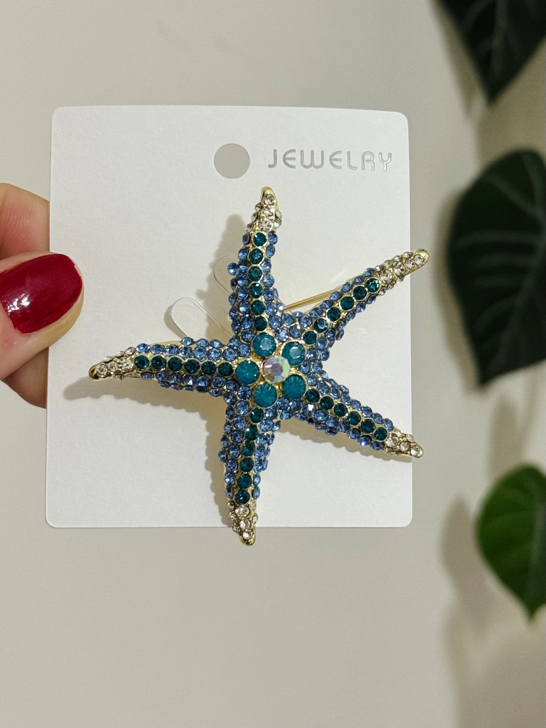 Taşlı Yıldız Broş