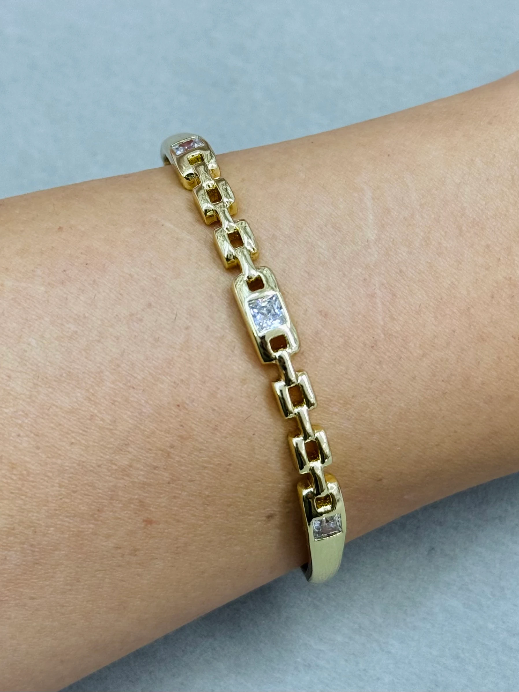 Xuping 14K Kilit Model Kelepçe 6 cm