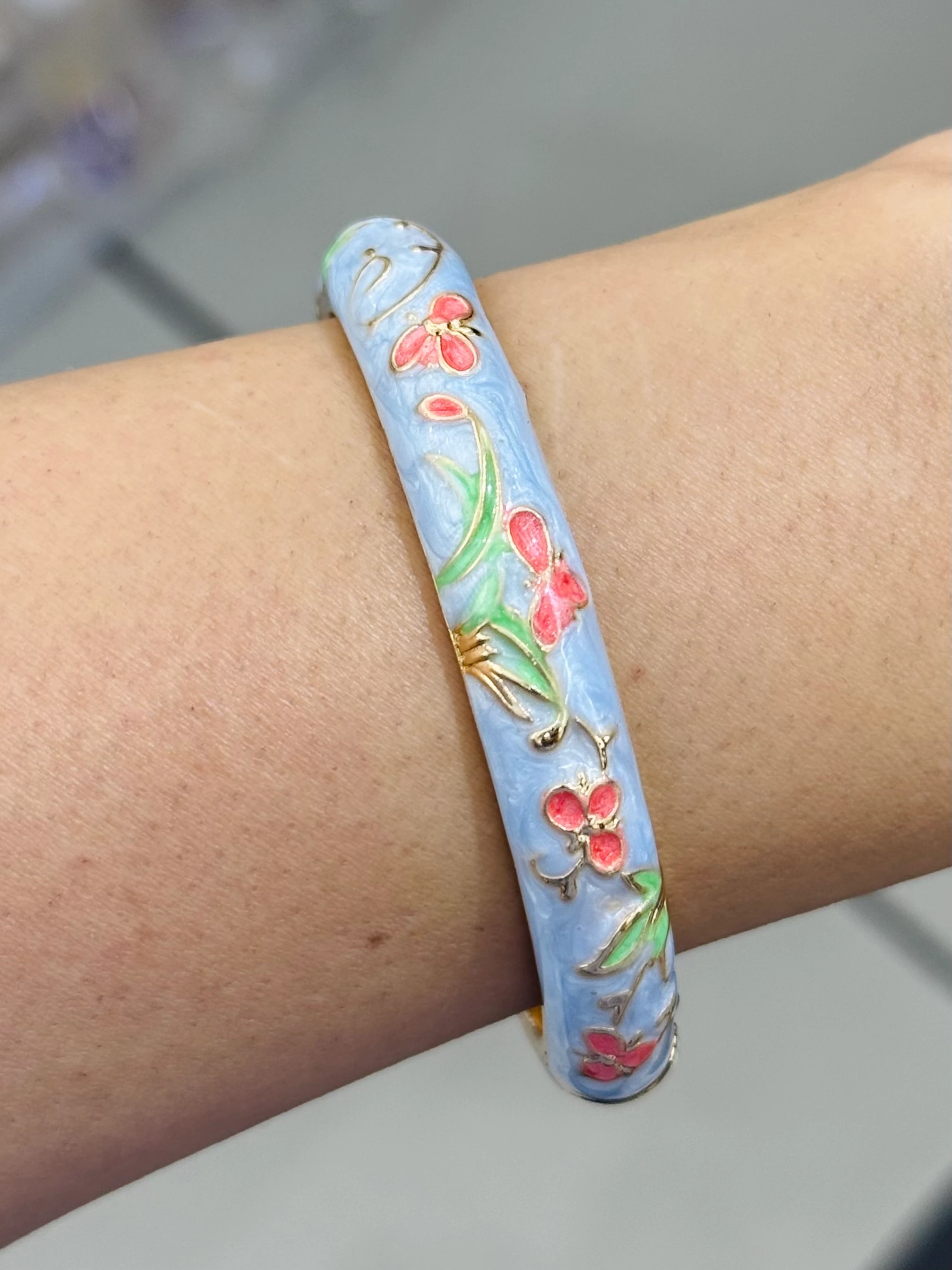 Mavi Çiçek Kelepçe