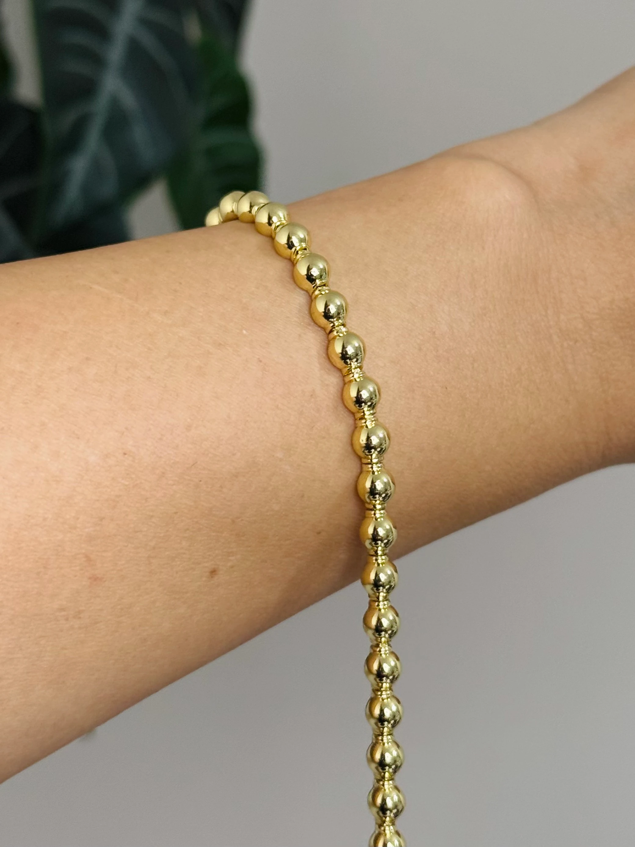 Altın Kaplama 14K Topcuk Bileklik