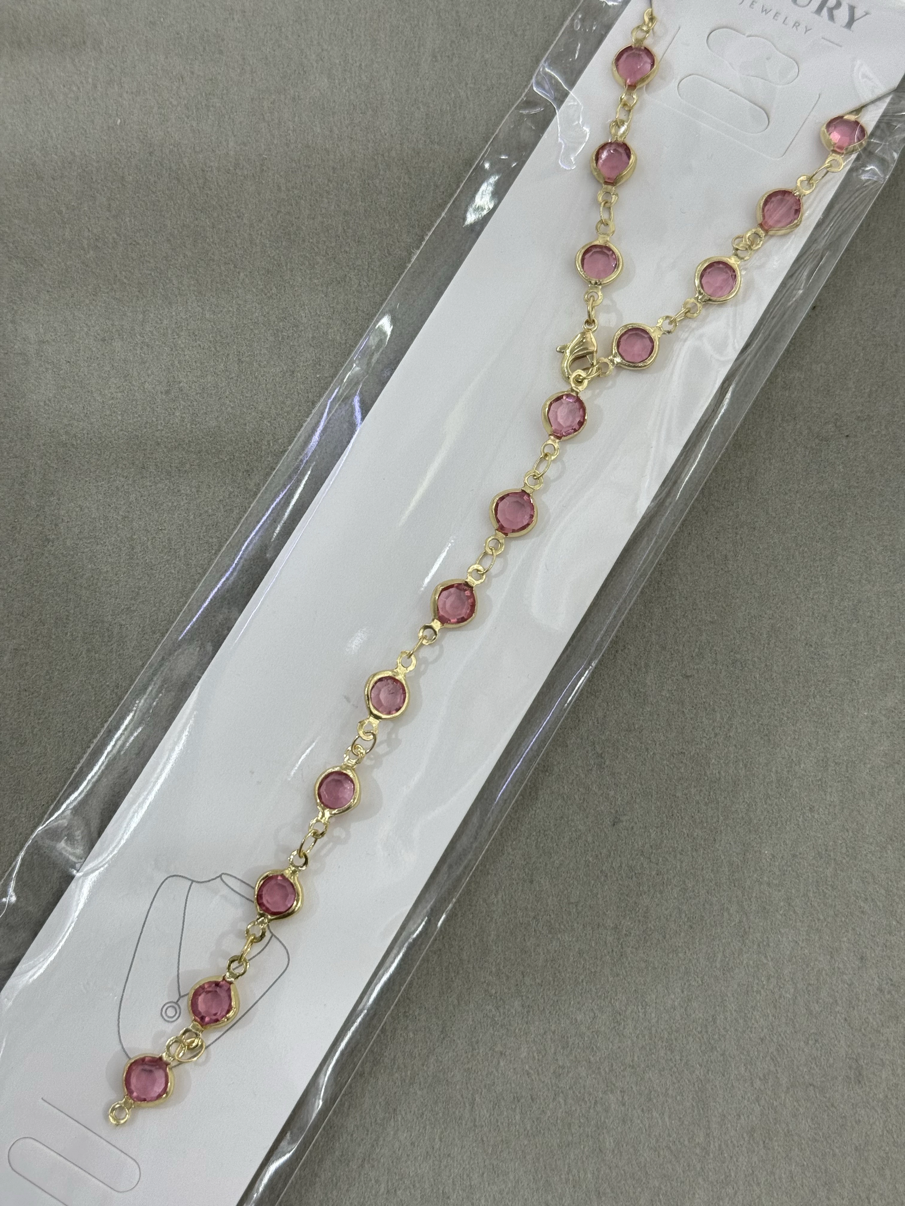 Altın Kaplama Pembe Gold Y Kolye