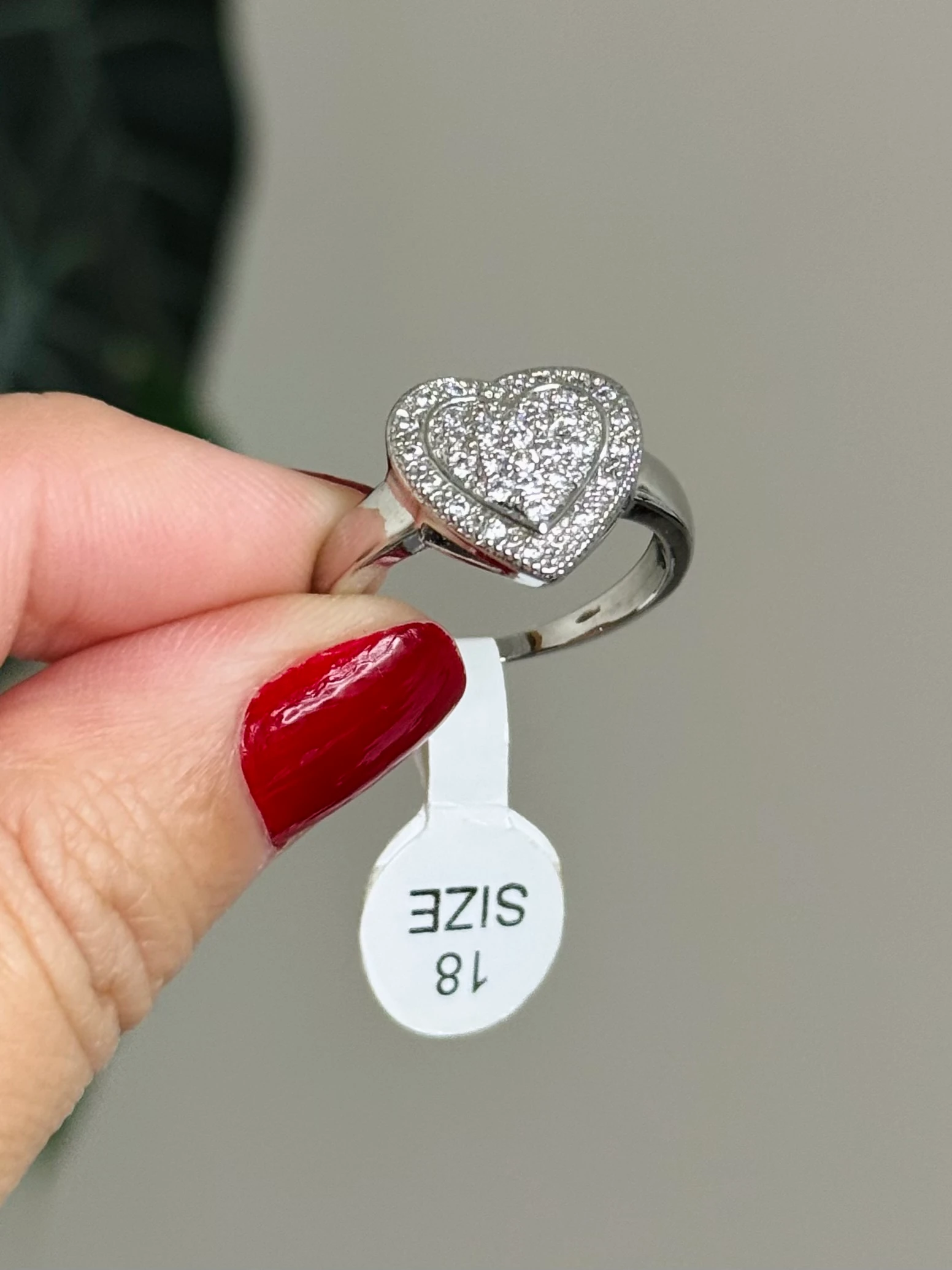 Çelik Taşlı Yüzük 8 no