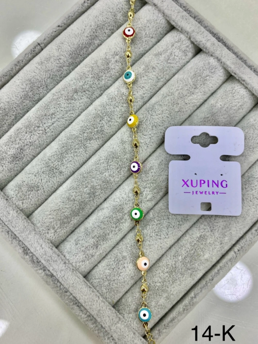 Xuping 14K Renkli Boncuk Bileklik