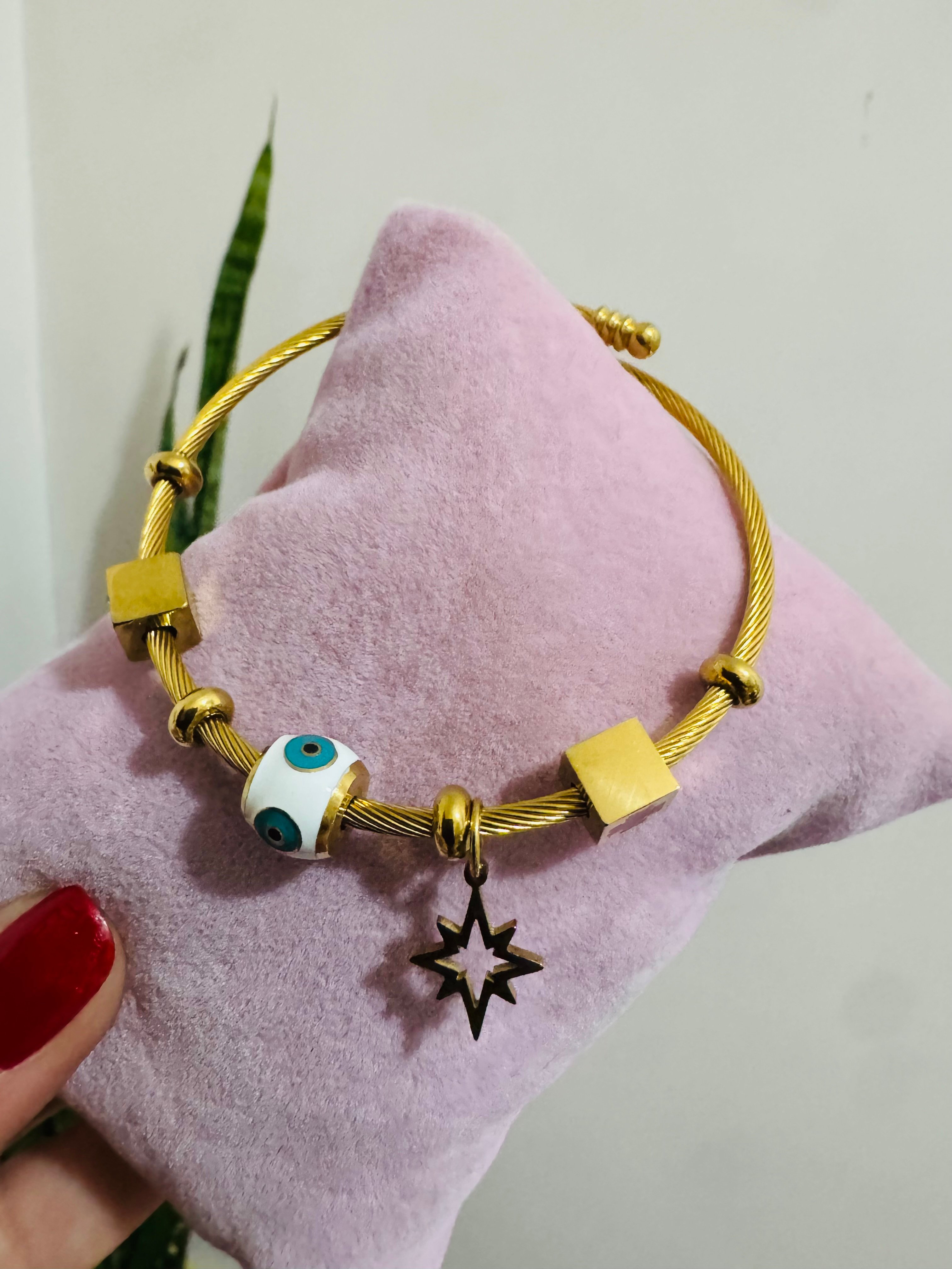 Çelik charm bileklik