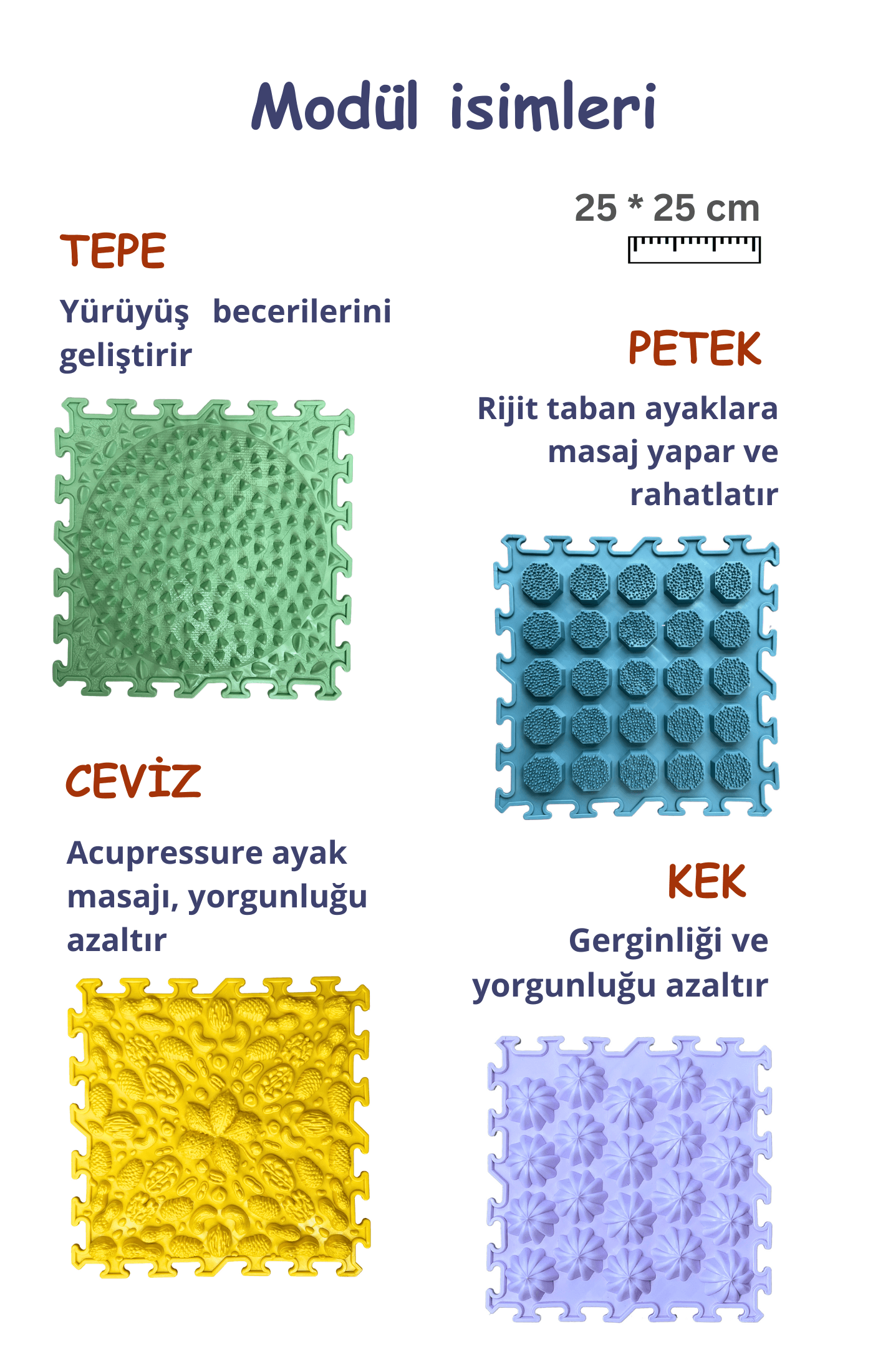 Büyük Set Ortopedik Çocuk Oyun Matı