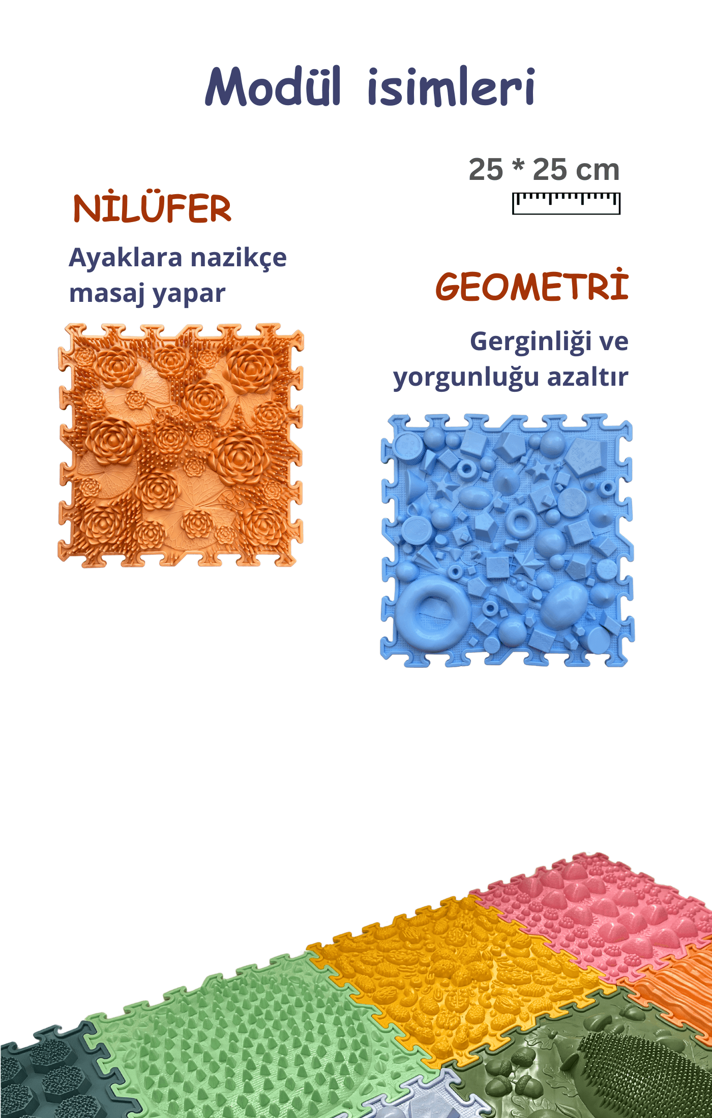 Büyük Set Ortopedik Çocuk Oyun Matı