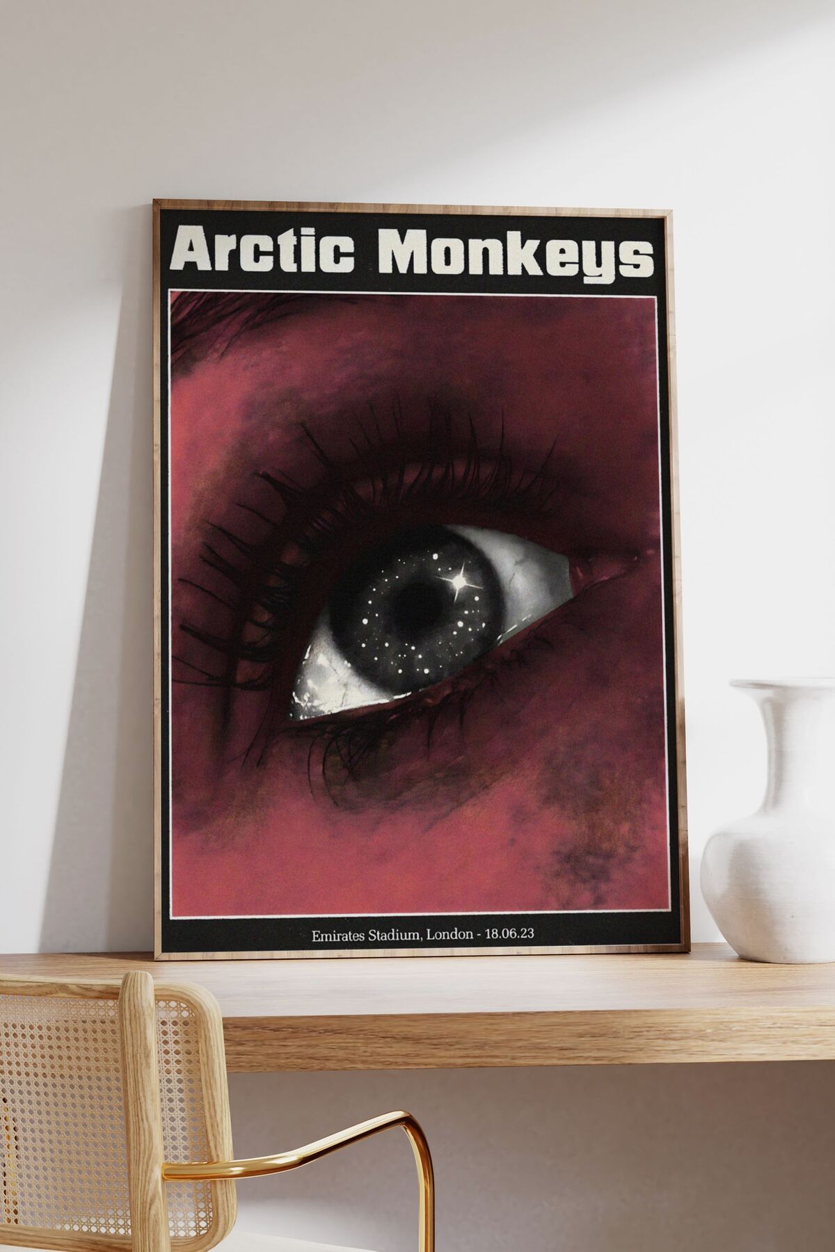 Arctic Monkeys Konser Tasarımlı Retro Çerçeveli Tasarım Tablo No:7