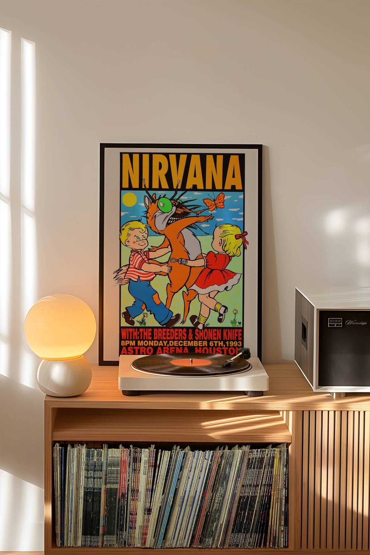 Nirvana Konser Tasarımlı Retro Çerçeveli Tasarım Tablo No:2