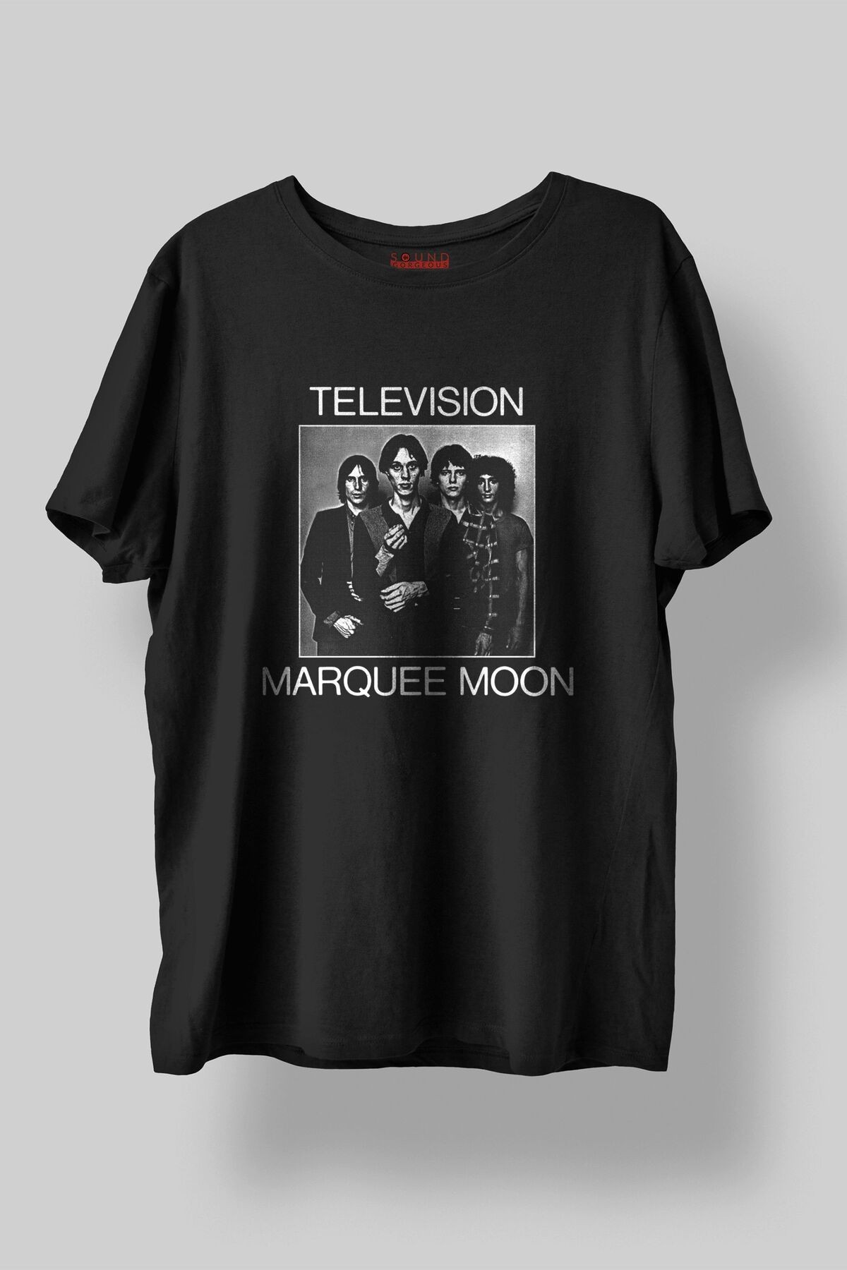 Television Band Müzik Baskılı Regular Fit Unisex Siyah T-Shirt %100 Pamuk No:0360