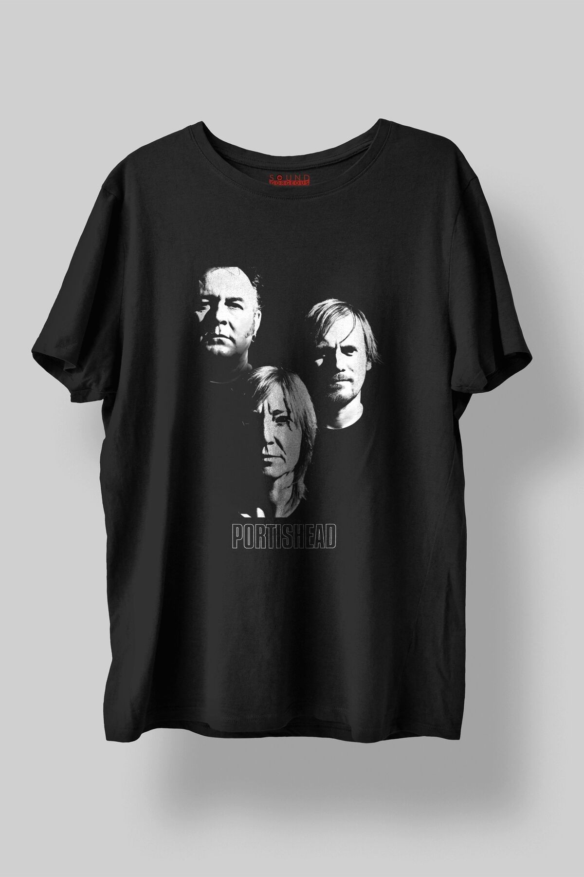 Portishead Müzik Baskılı Regular Fit Unisex Siyah T-Shirt %100 Pamuk No:0275