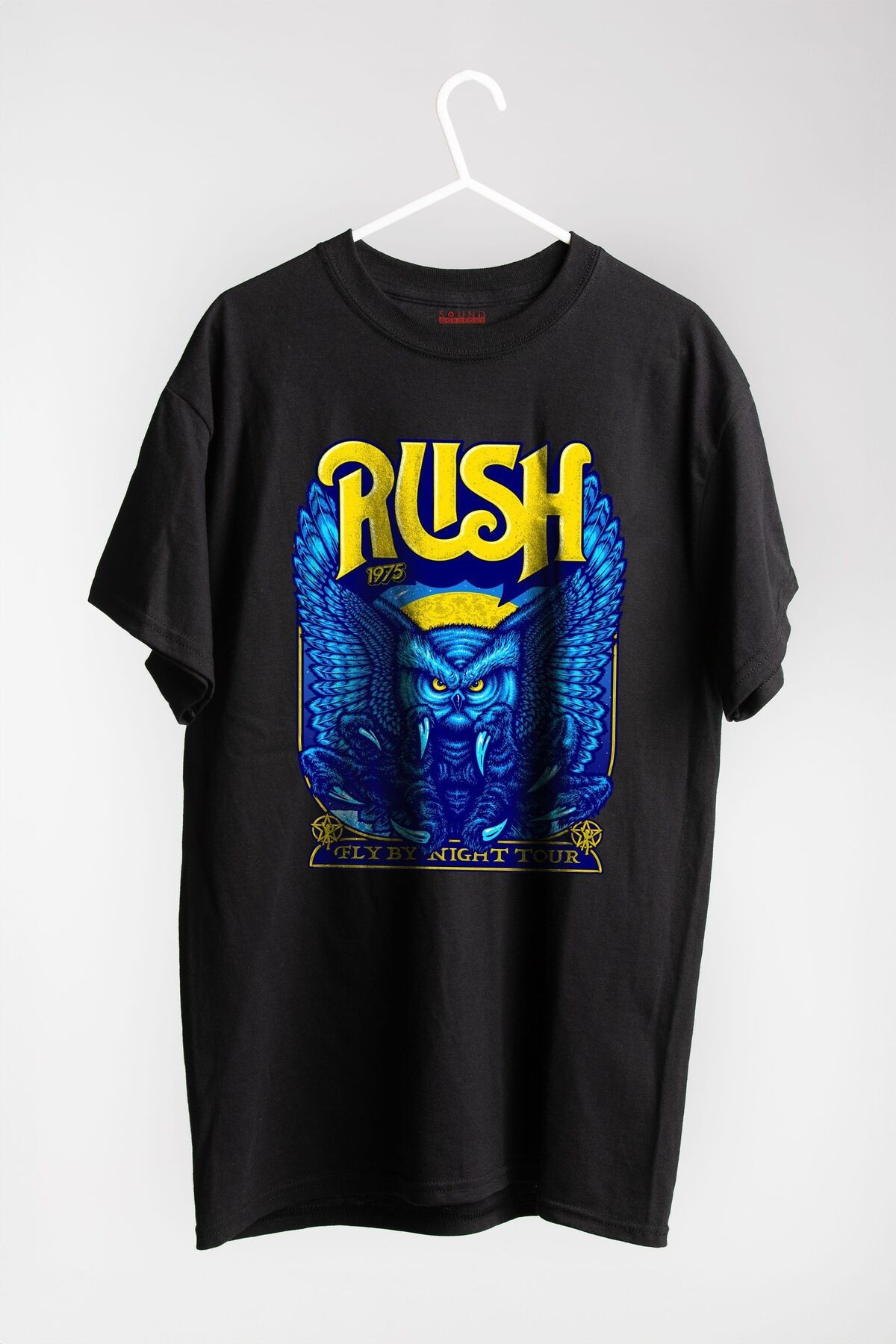 Rush Müzik Baskılı Regular Fit Unisex Siyah T-Shirt %100 Pamuk No:0331