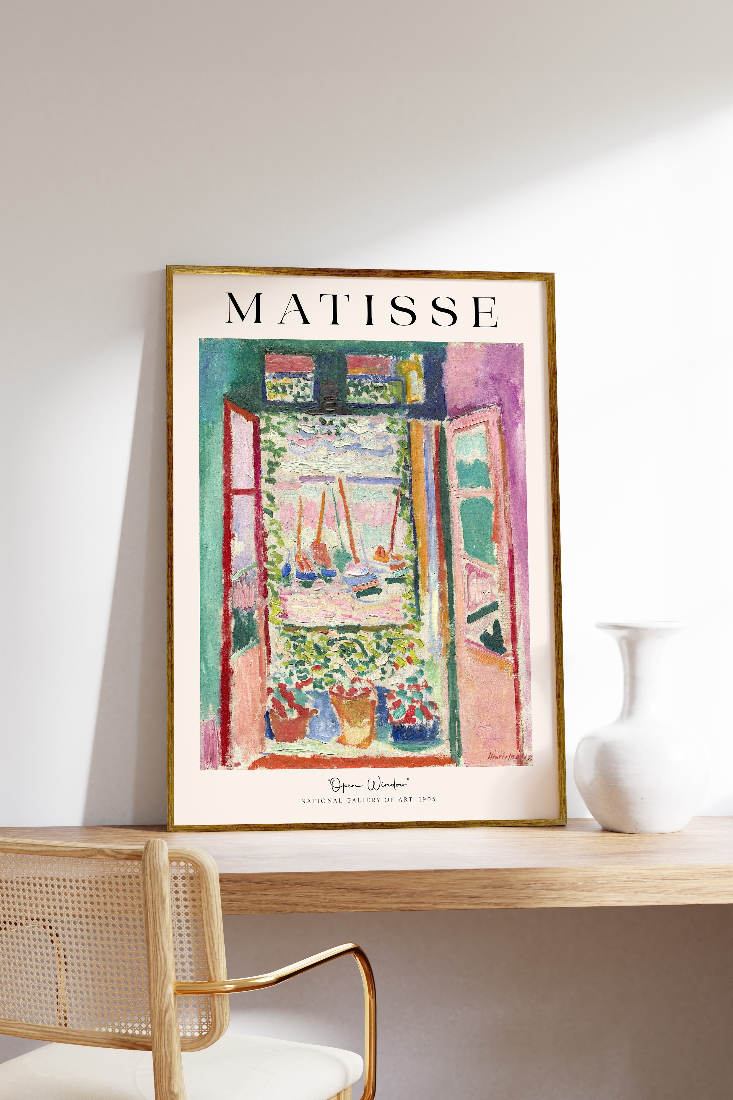 Henri Matisse Open Window Çerçeveli Tablo