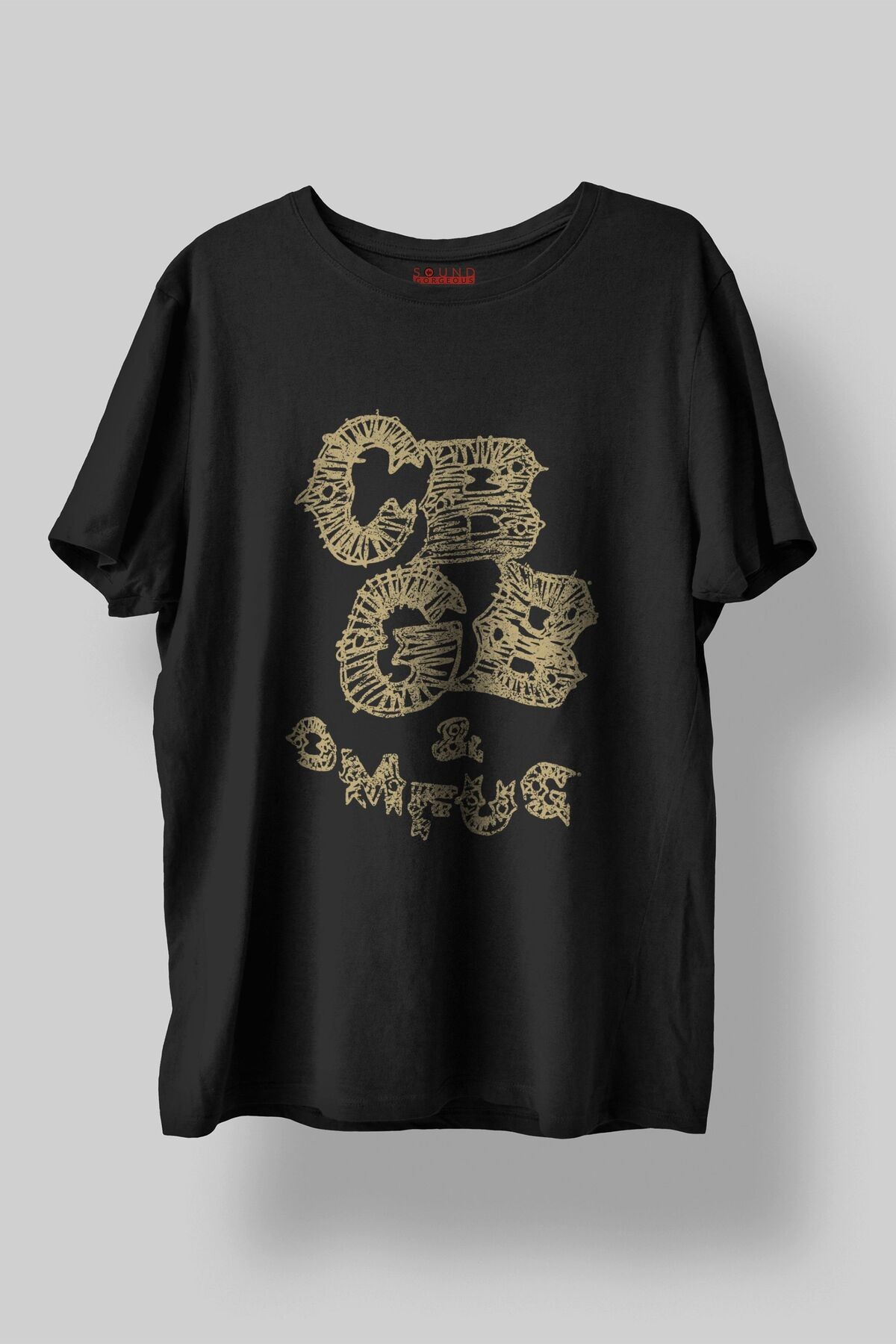 CBGB Omfug Müzik Baskılı Regular Fit Unisex Siyah T-Shirt %100 Pamuk No:0087