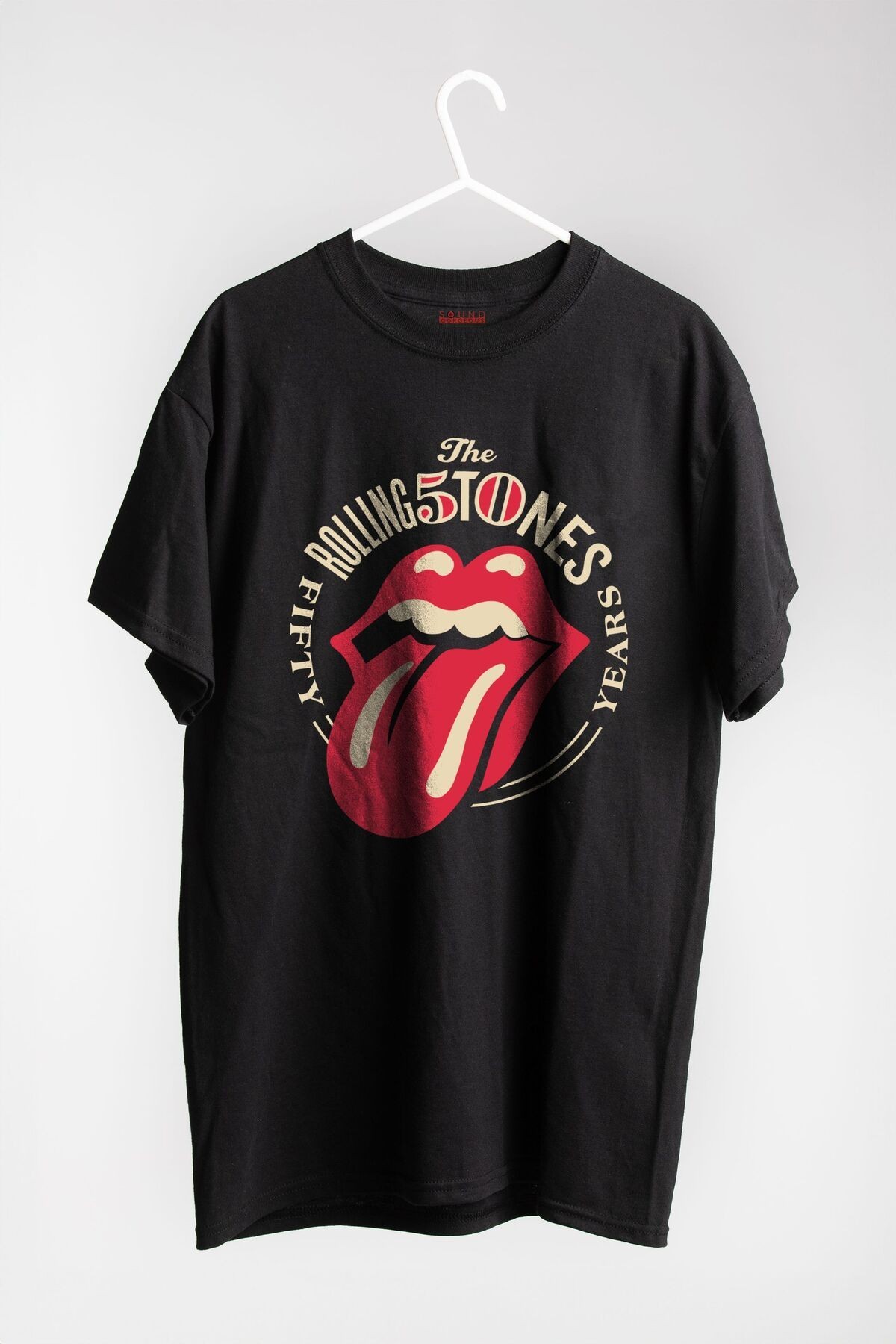 The Rolling Stones Müzik Baskılı Regular Fit Unisex Siyah T-Shirt %100 Pamuk No:0326