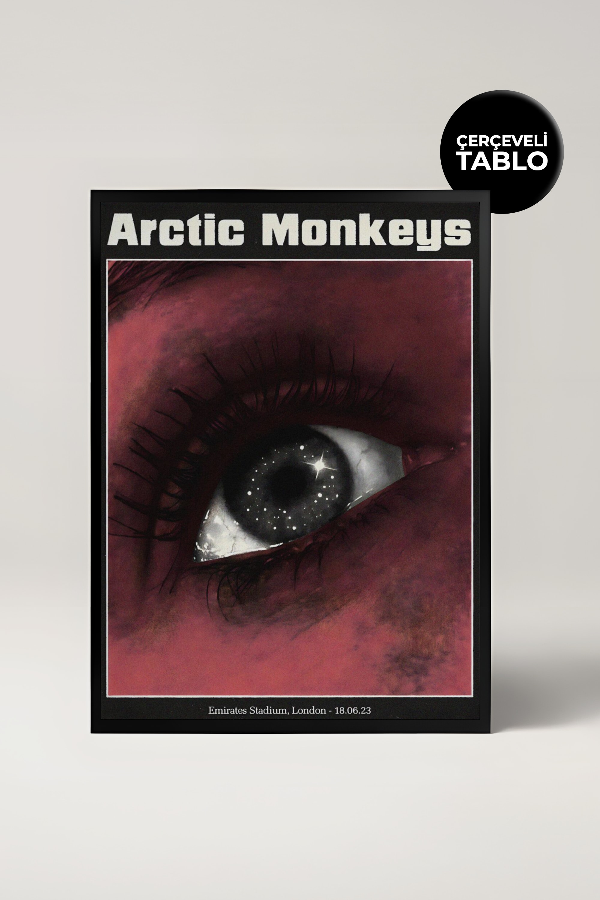 Arctic Monkeys Konser Tasarımlı Retro Çerçeveli Tasarım Tablo No:7