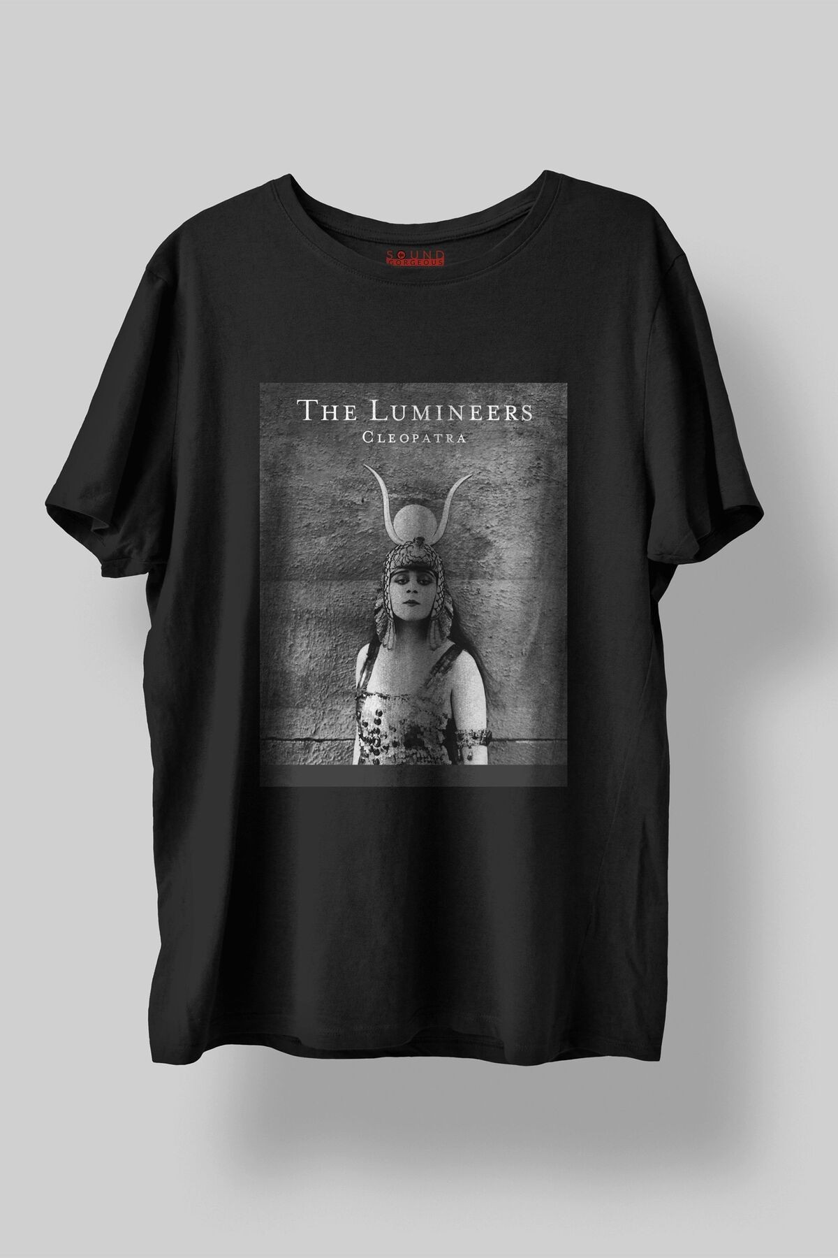The Lumineers Müzik Baskılı Regular Fit Unisex Siyah T-shirt %100 Pamuk No:0381