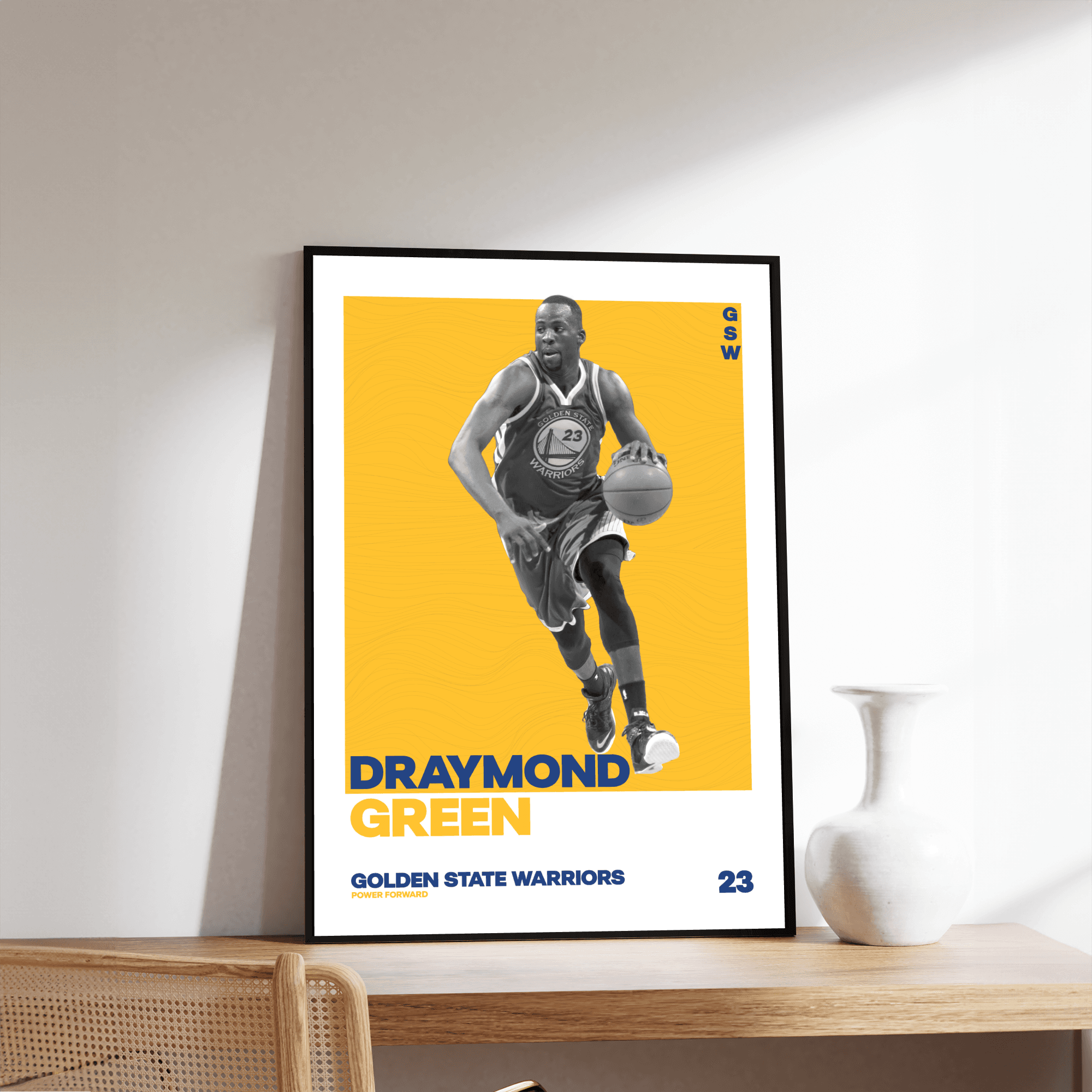 Draymond Green Tasarımlı Çerçevesiz Poster | NBA Efsaneleri Koleksiyonu