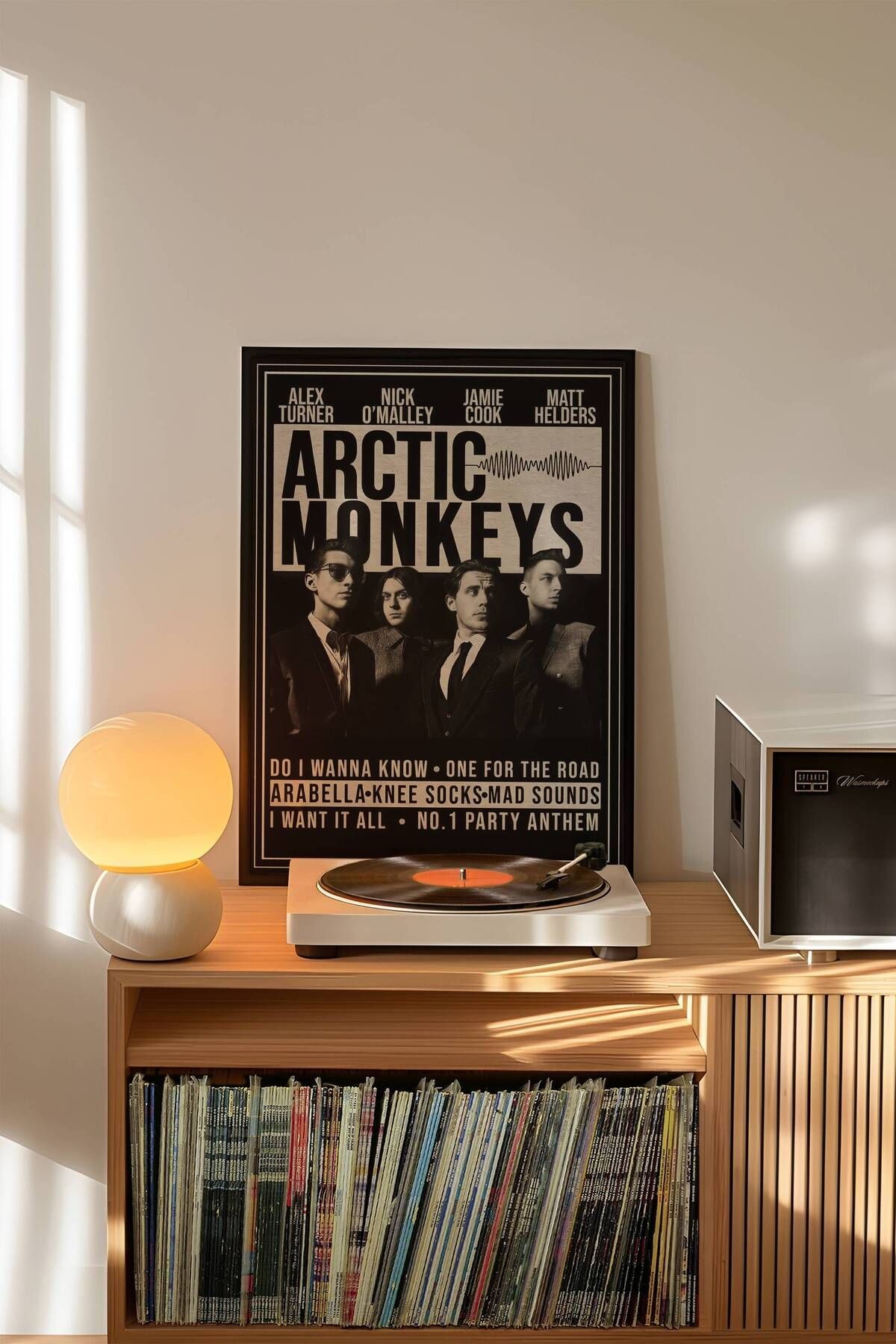 Arctic Monkeys Konser Tasarımlı Retro Çerçevesiz Poster No:2