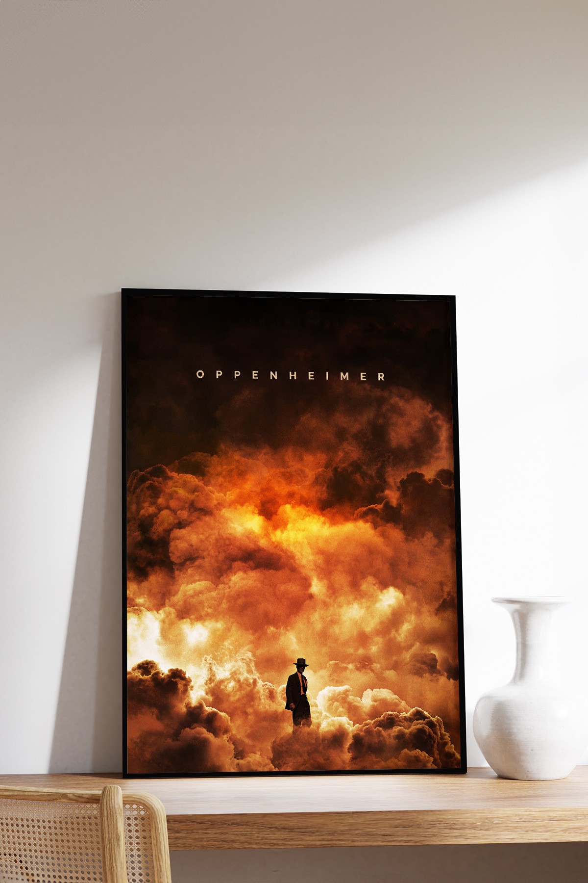 Oppenheimer Minimalist Framed Movie Print