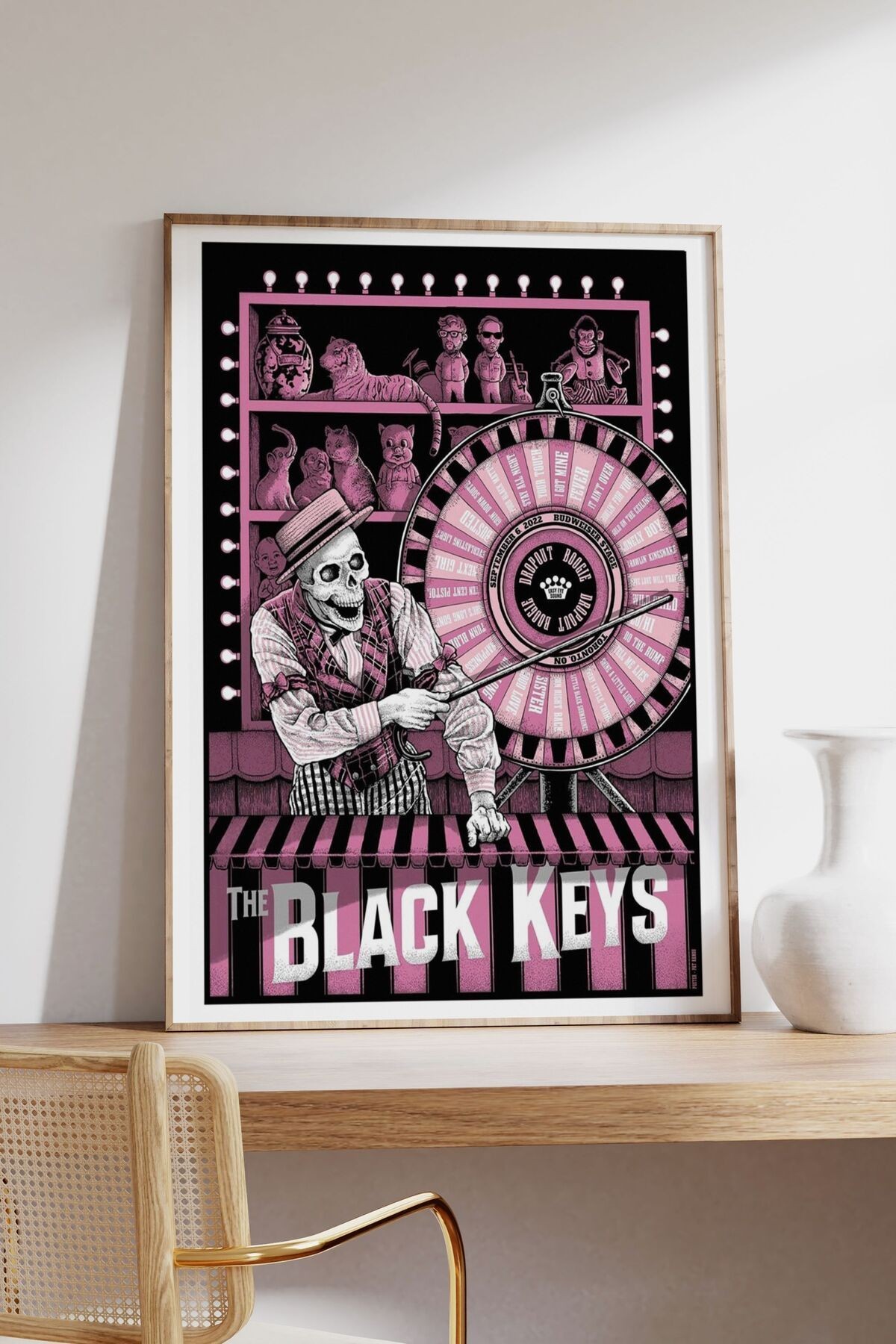 The Black Keys Konser Tasarımlı Retro Çerçevesiz Poster