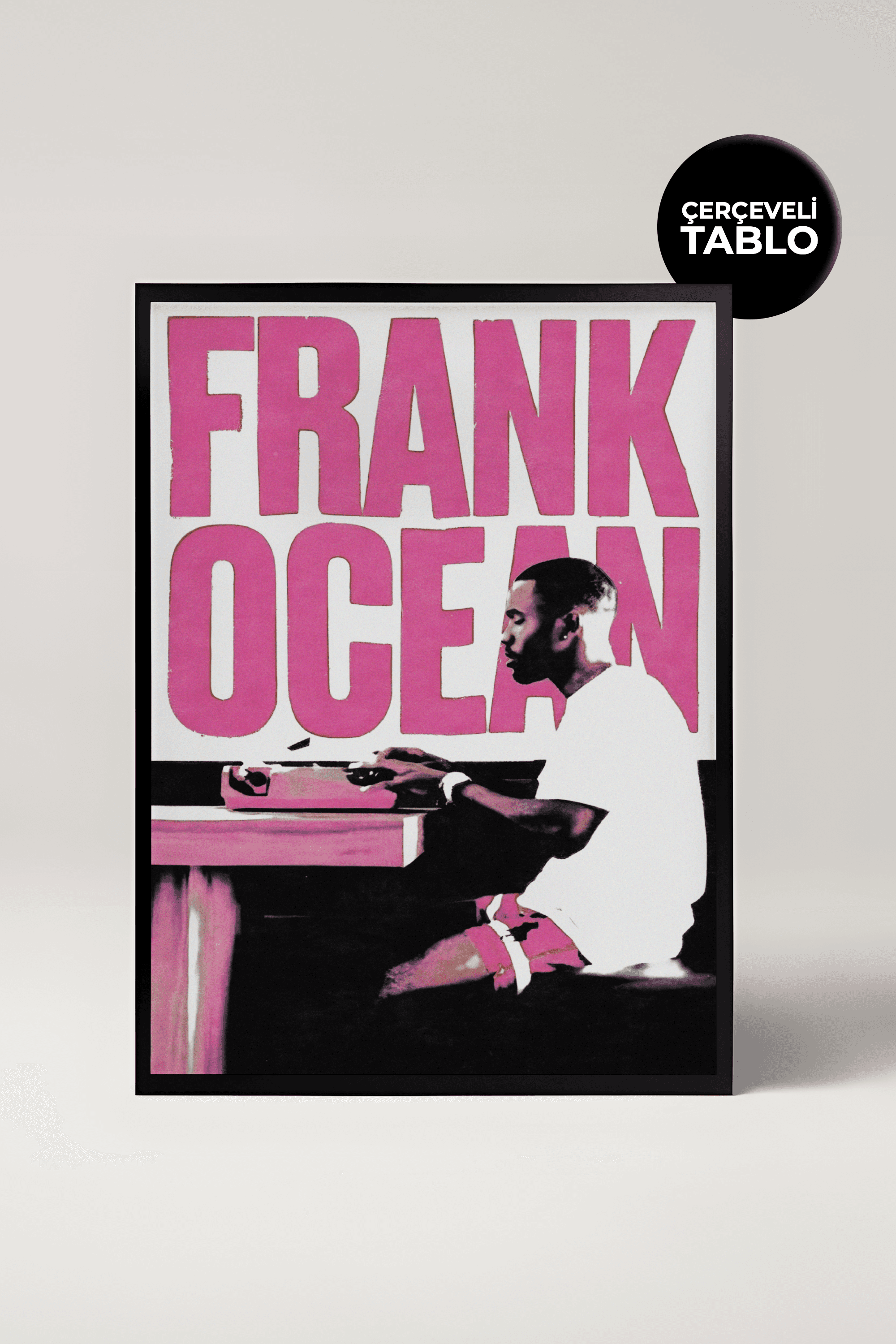 Frank Ocean Müzik Tasarımlı Çerçeveli Tablo