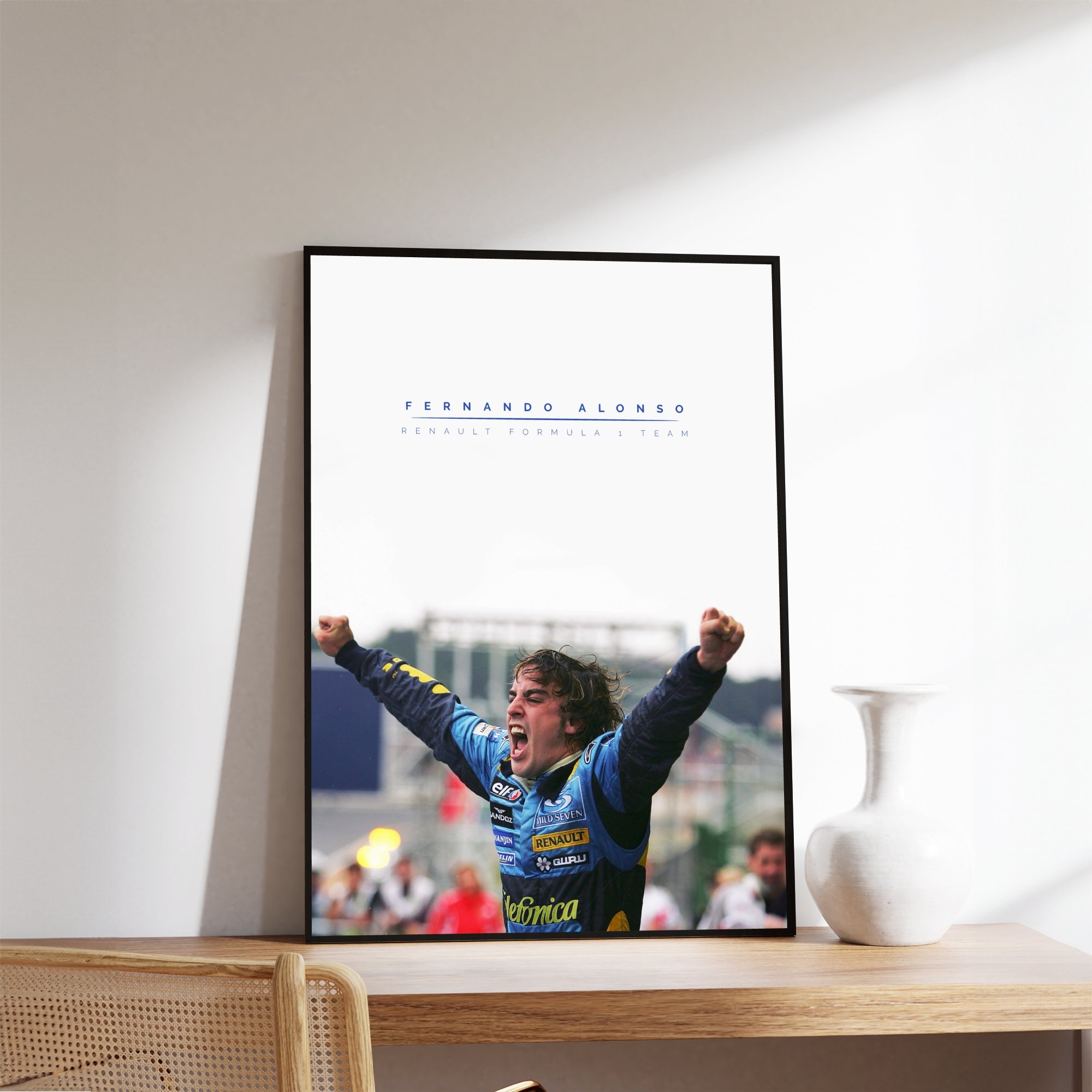 Fernando Alonso Formula 1 Framed Print