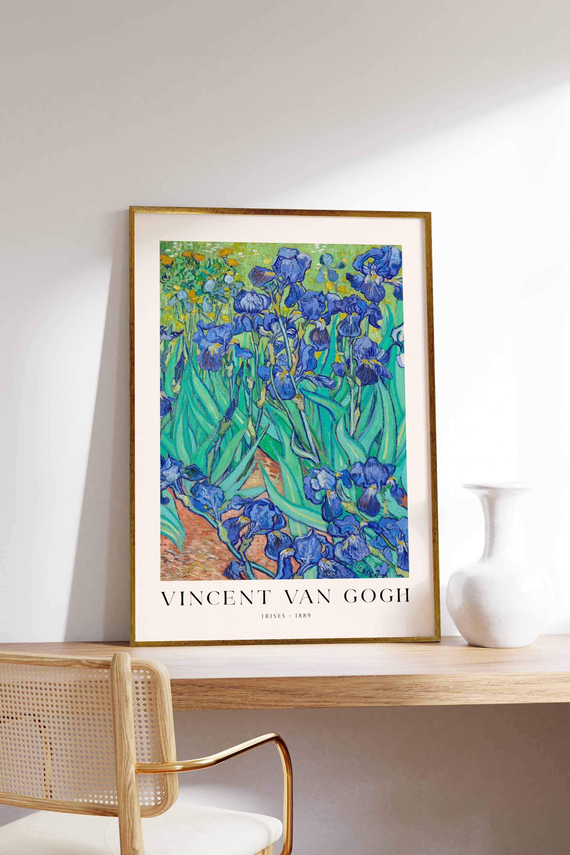 Van Gogh Irises Çerçeveli Tablo