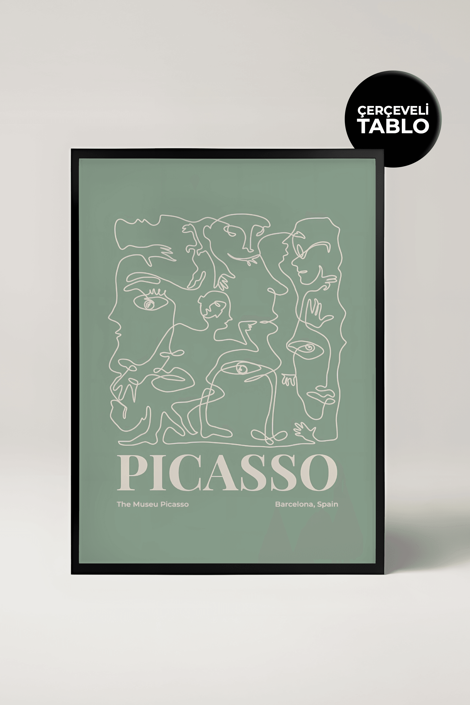 Picasso No:1 Ünlü Ressamlar Çerçeveli Tablo