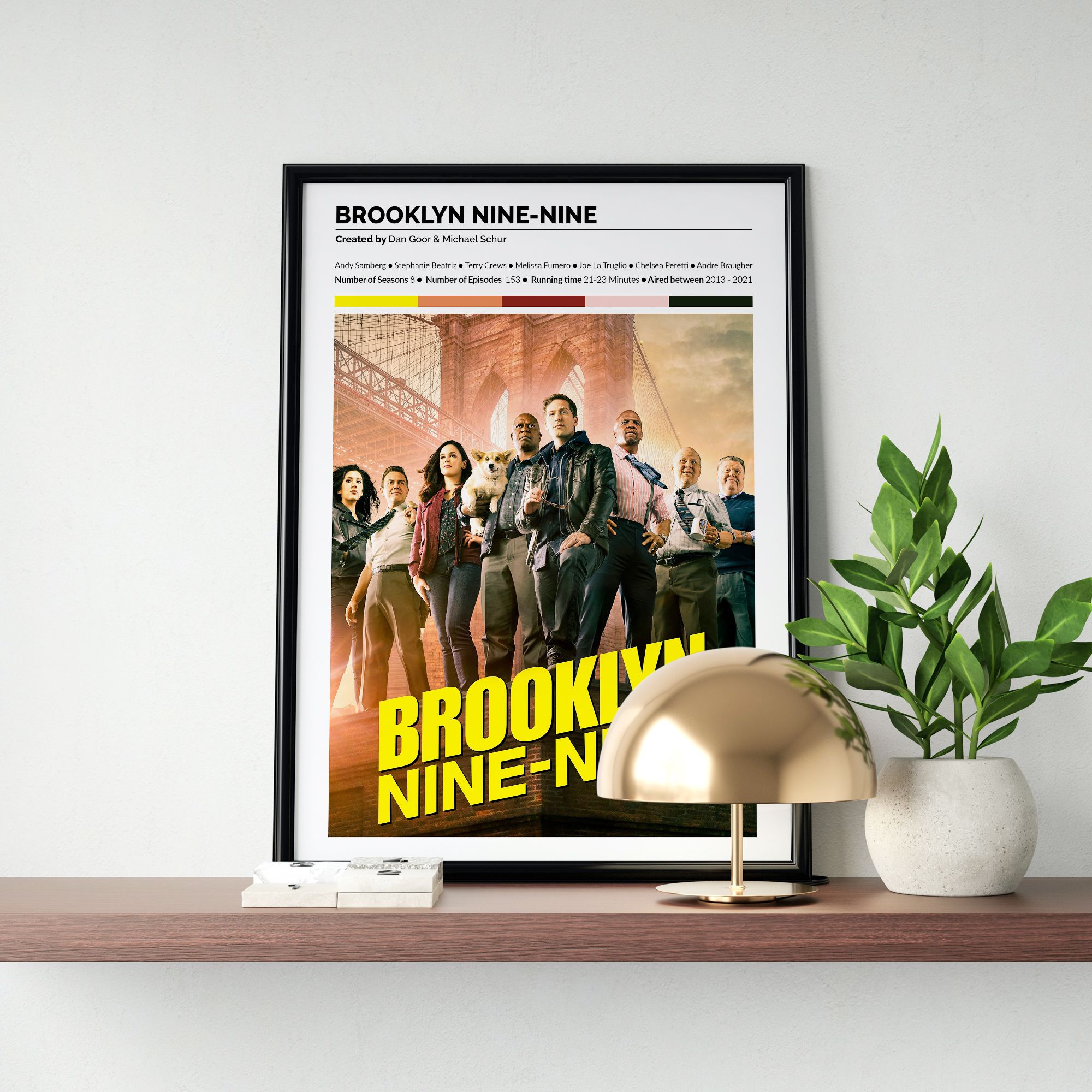 Brooklyn Nine-Nine Dizi/Sitcom Tasarımlı Poster Tablo