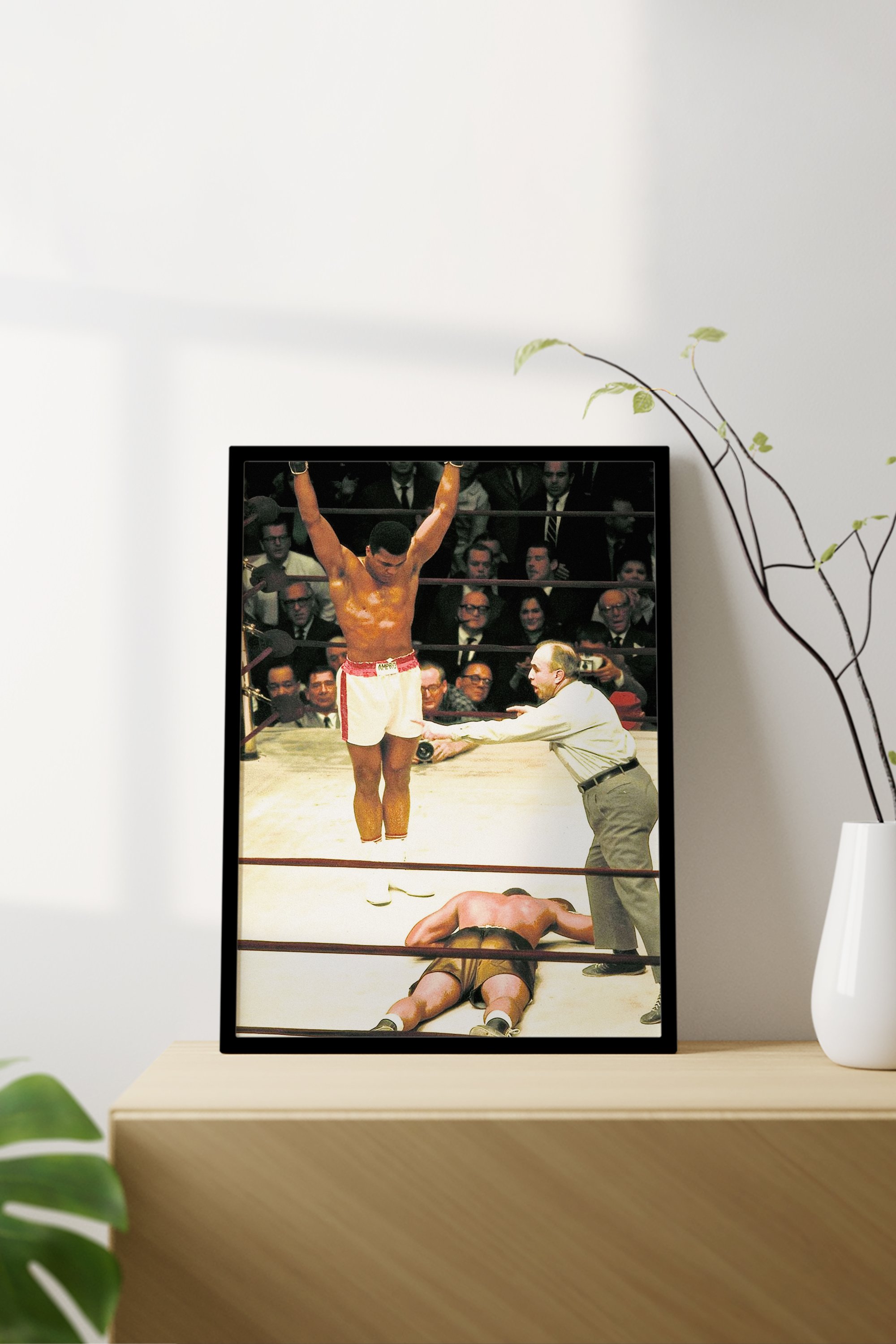 Muhammed Ali Tasarımlı Çerçevesiz Poster | Winner Mentality