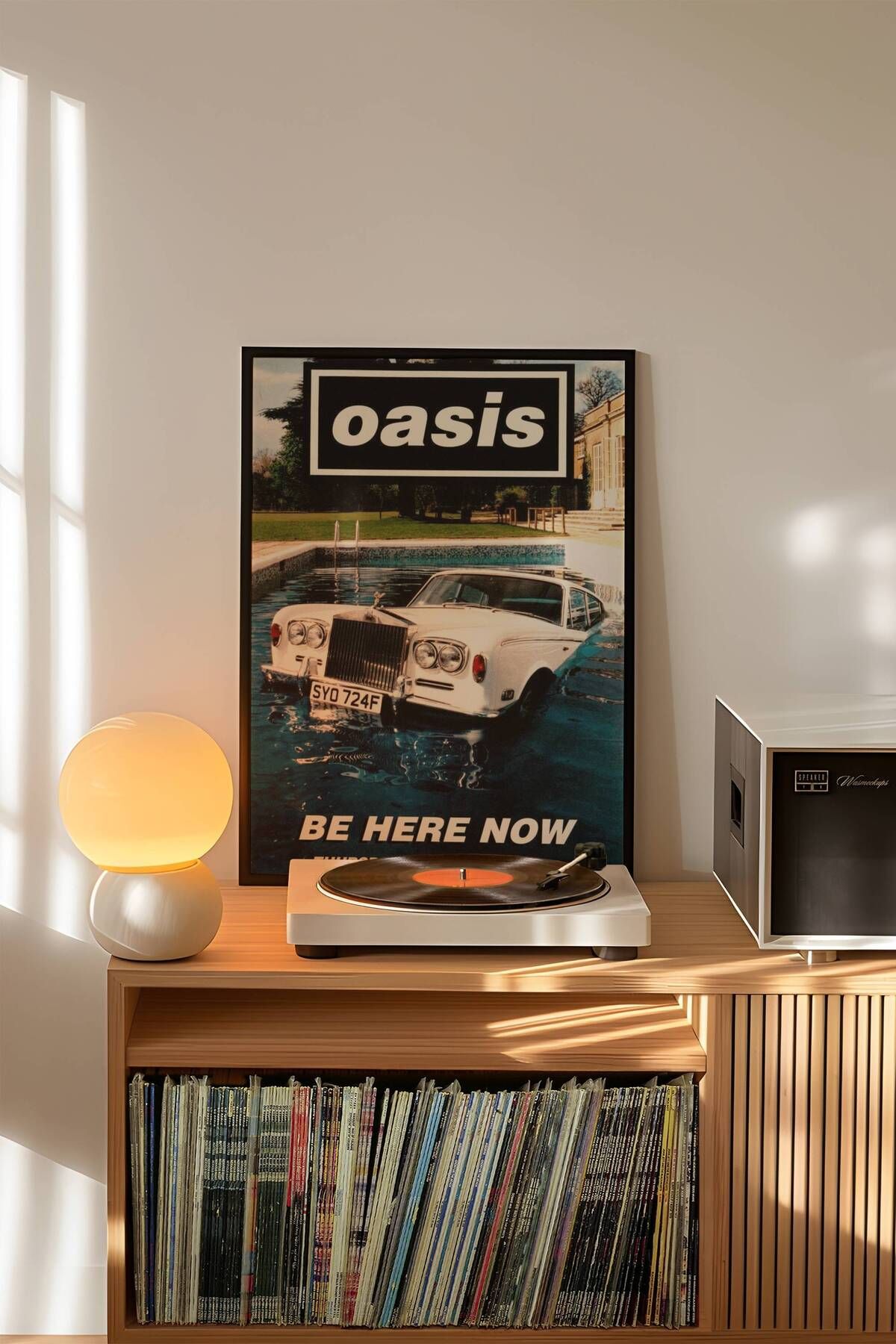 Oasis Konser Tasarımlı Retro Çerçeveli Tasarım Tablo No: 1