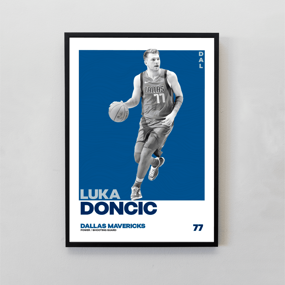 Luka Doncic Framed NBA Print | House Gorgeous