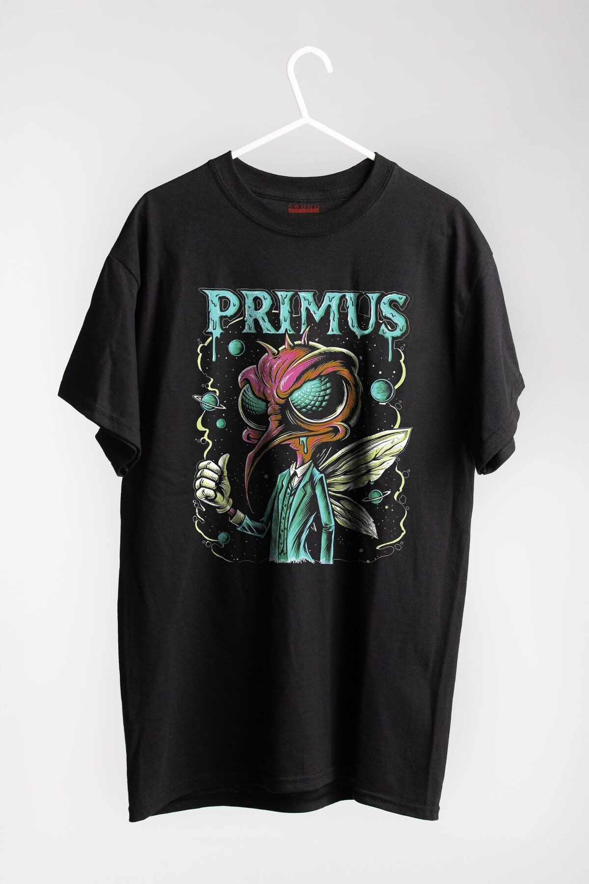 Primus Müzik Baskılı Regular Fit Unisex Siyah T-Shirt %100 Pamuk No:0297