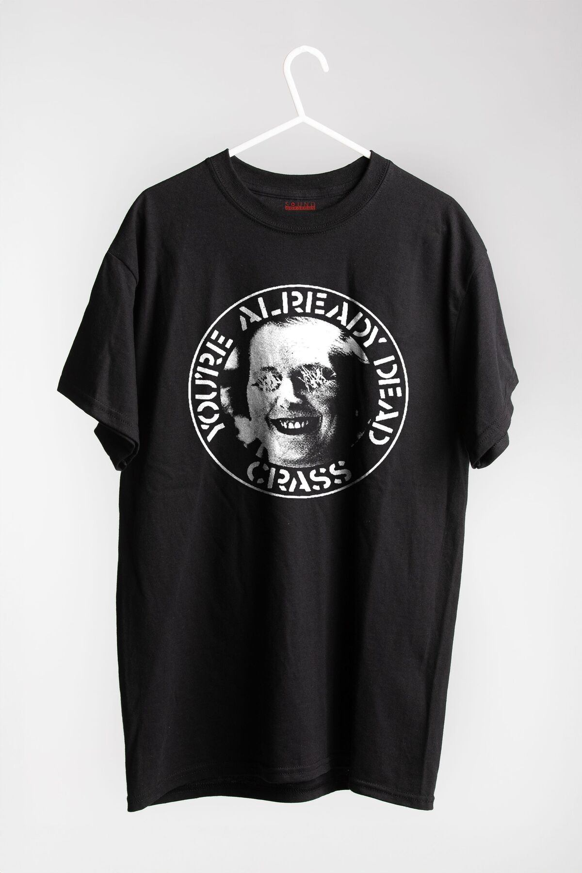Crass Müzik Baskılı Regular Fit Unisex Siyah T-Shirt %100 Pamuk No:0105