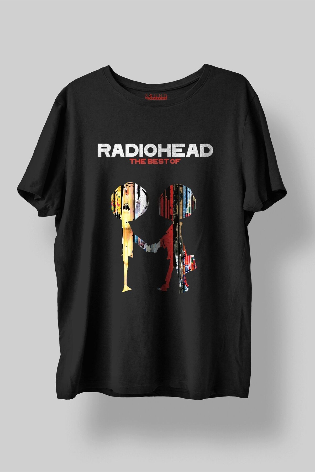 Radiohead Müzik Baskılı Regular Fit Unisex Siyah T-Shirt %100 Pamuk No:0305