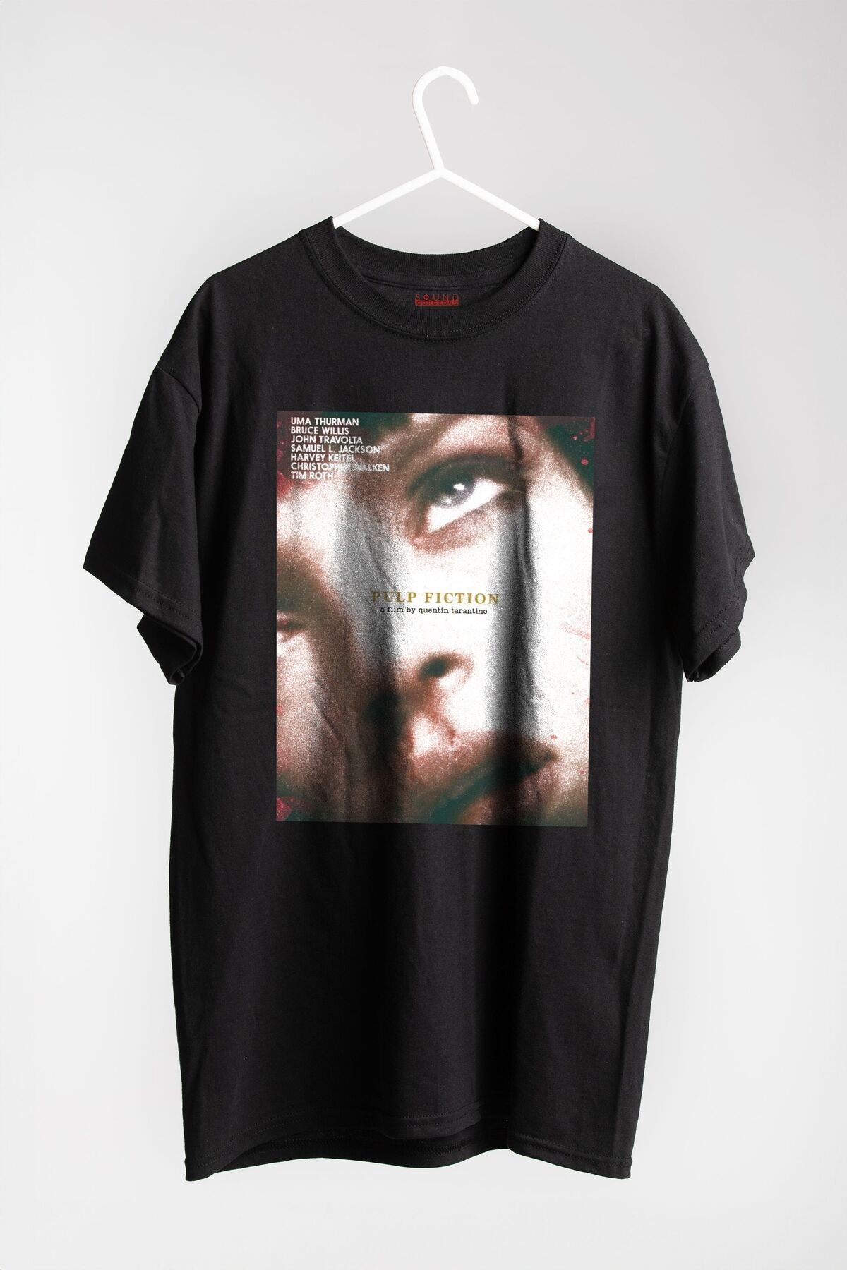 Pulp Fiction Film Baskılı Regular Fit Unisex Siyah T-Shirt %100 Pamuk No:0424
