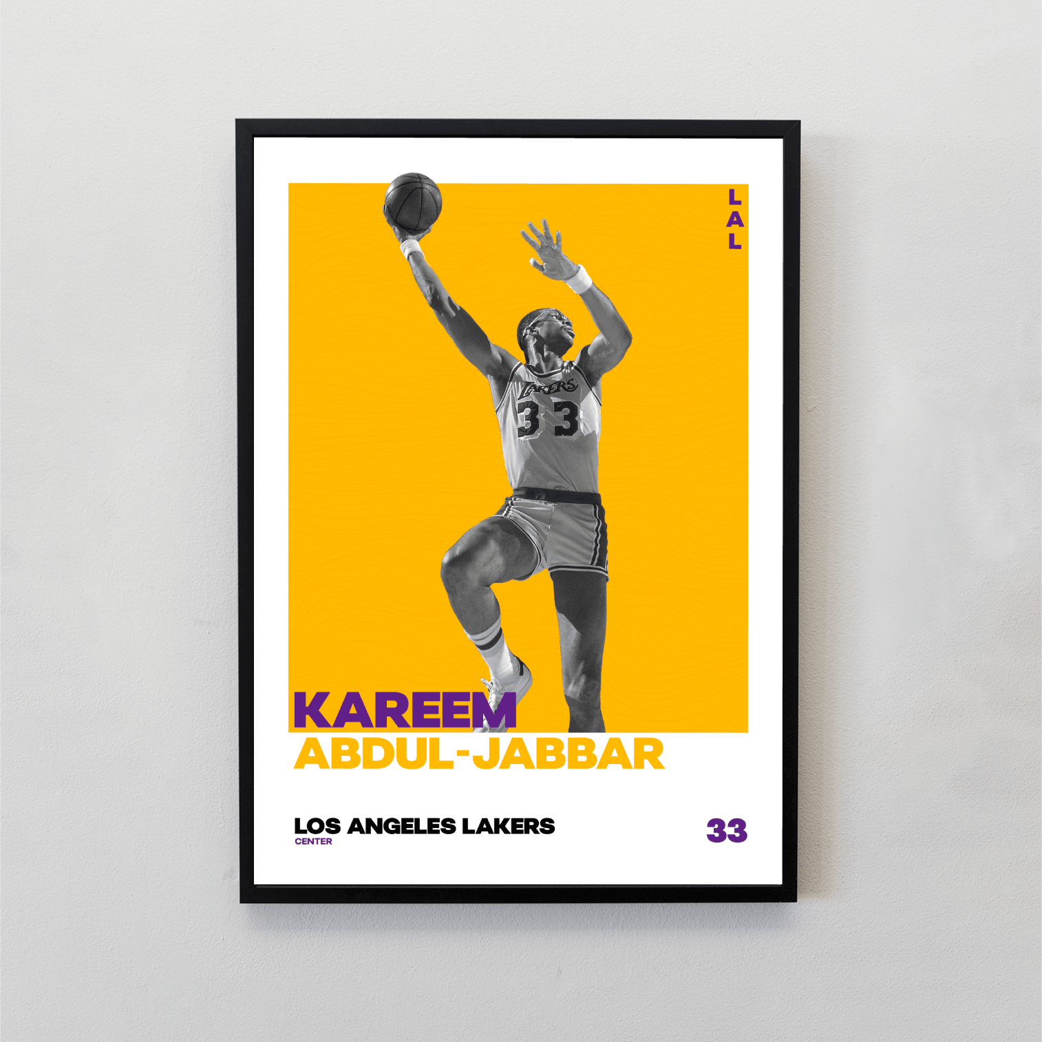 Kareem Abdul-Jabbar Tasarımlı Tablo | NBA Efsaneleri Koleksiyonu
