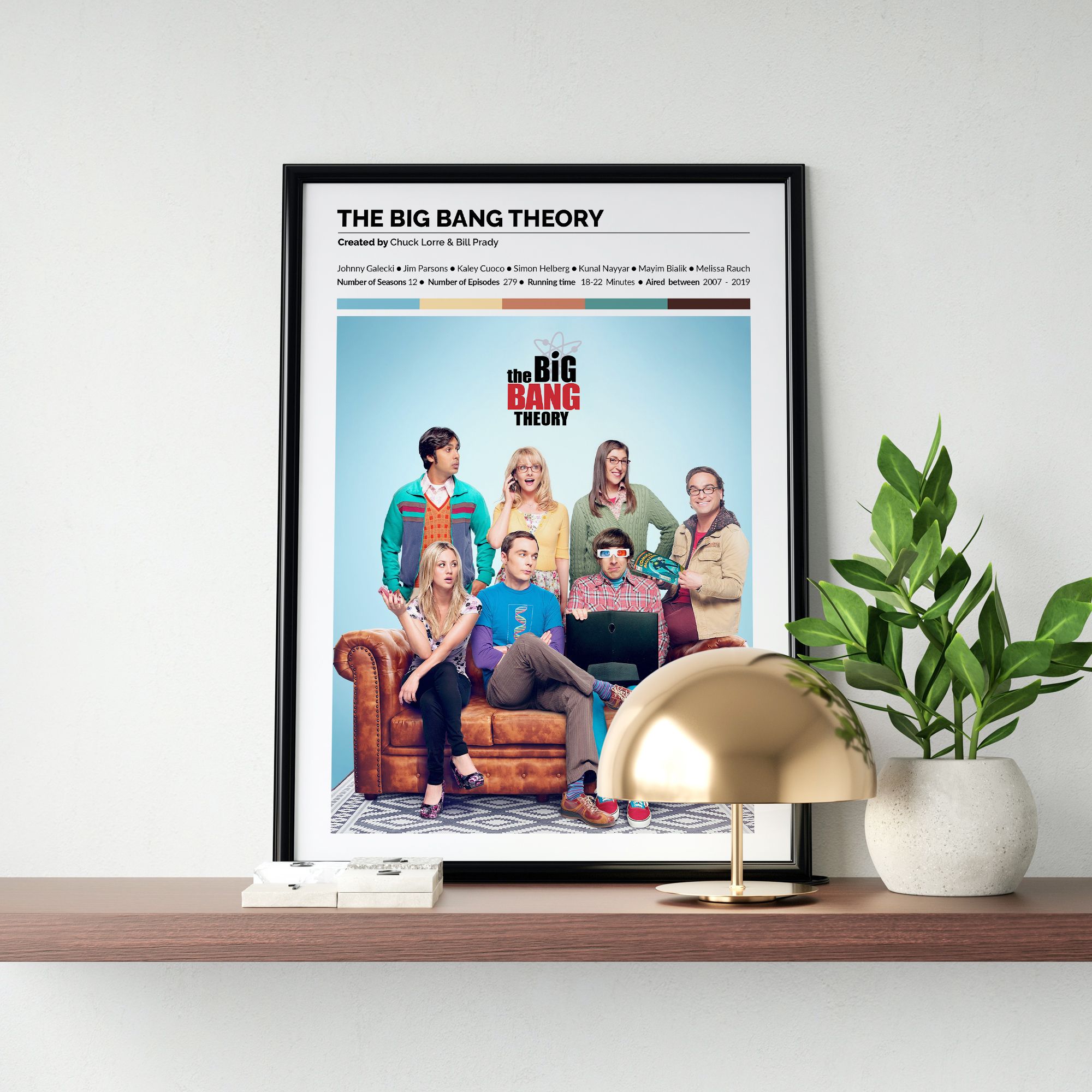 The Big Bang Theory Dizi/Sitcom Tasarımlı Poster Tablo