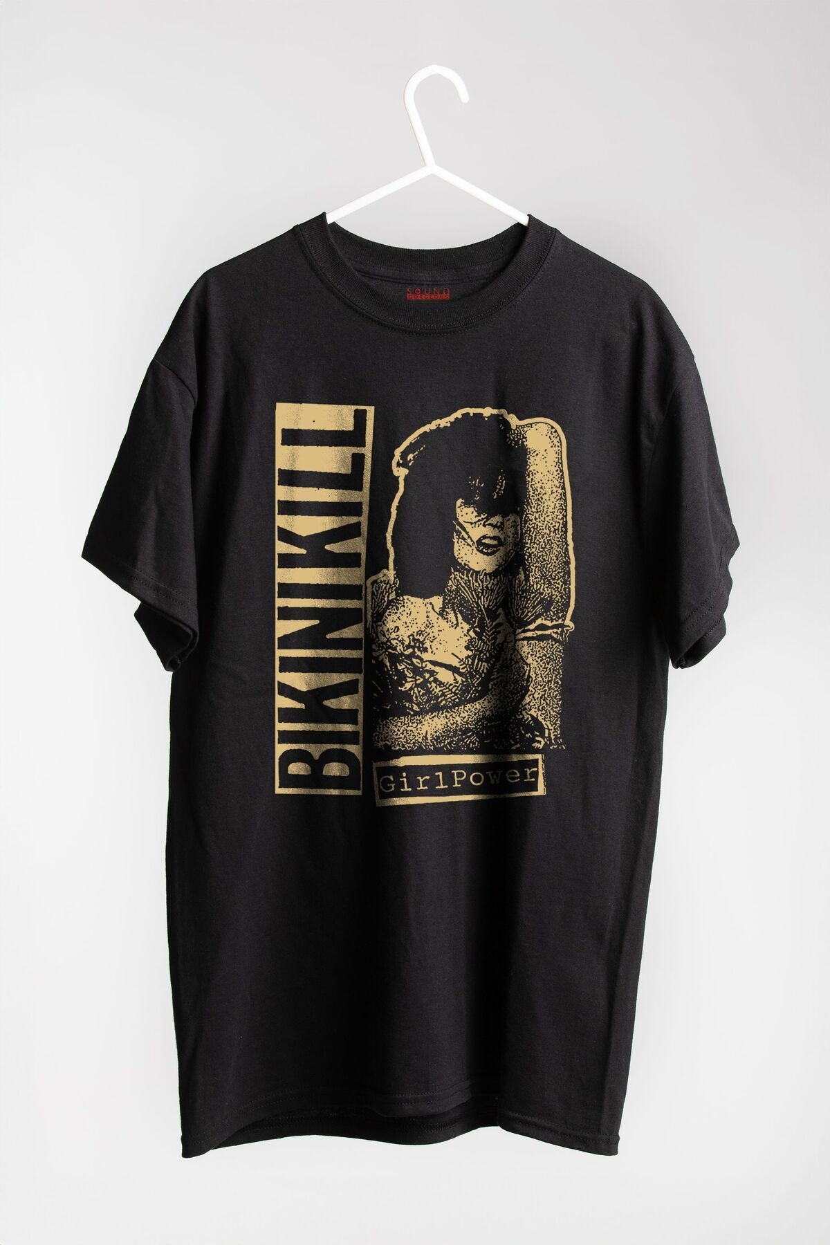 Bikini K*ll Müzik Baskılı Regular Fit Unisex Siyah T-Shirt %100 Pamuk No:0043