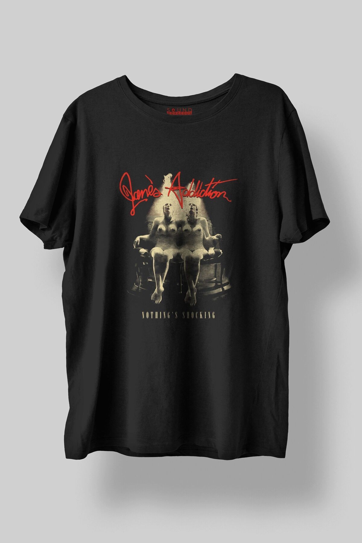 Jane's Addiction Müzik Baskılı Regular Fit Unisex Siyah T-Shirt %100 Pamuk No:0167