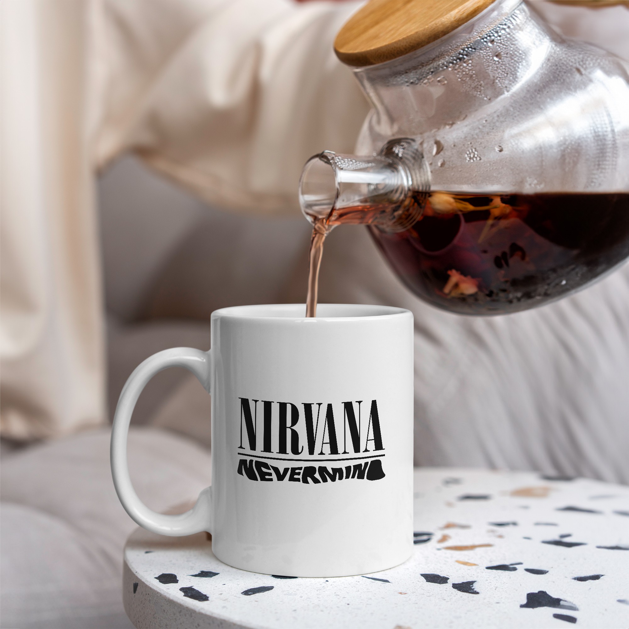 Nirvana Nevermind Tasarımlı Kupa Bardak