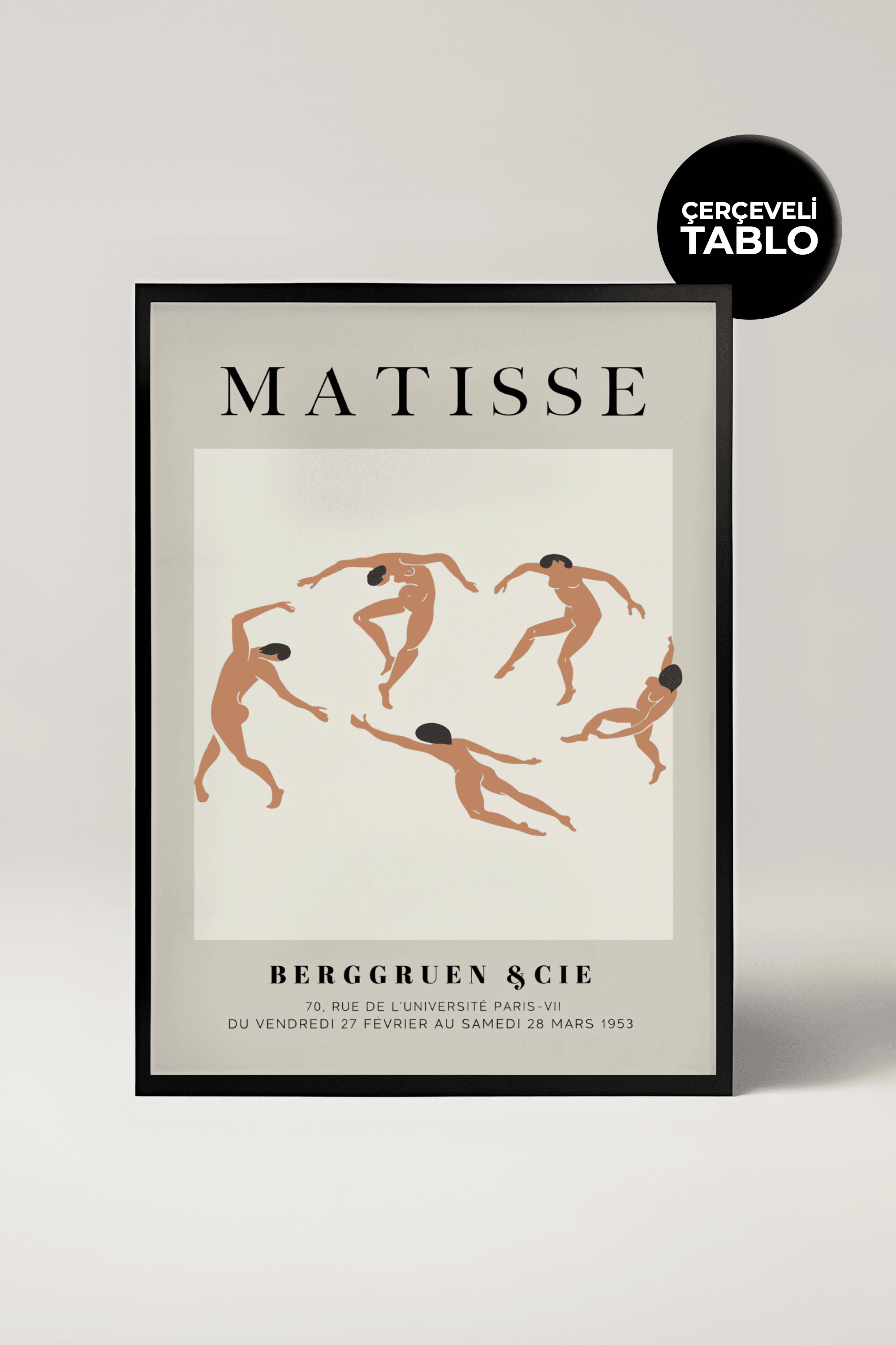 Henri Matisse Berggruen & Cie Ünlü Ressamlar Çerçeveli Tablo