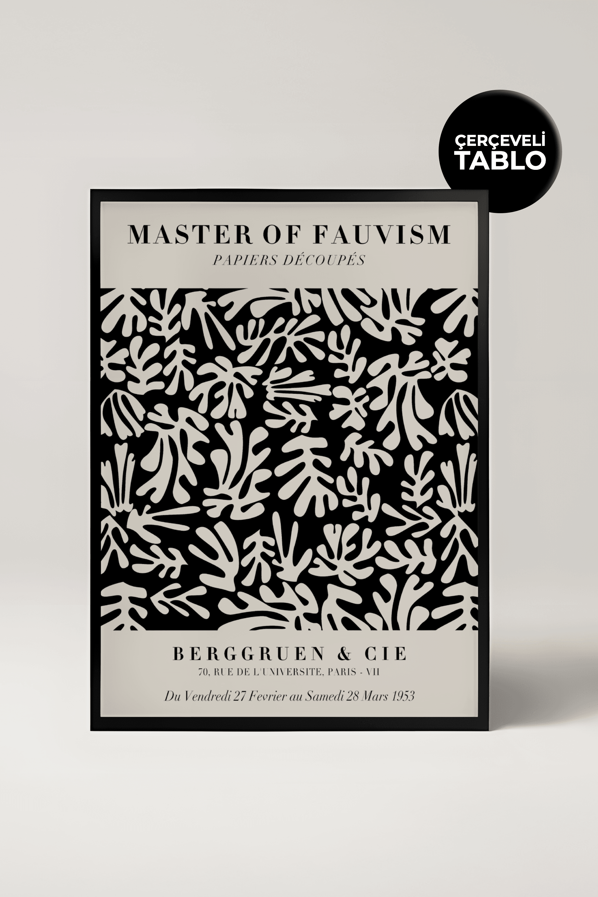 Henri Matisse Master of Fauvism Ünlü Ressamlar Çerçeveli Tablo