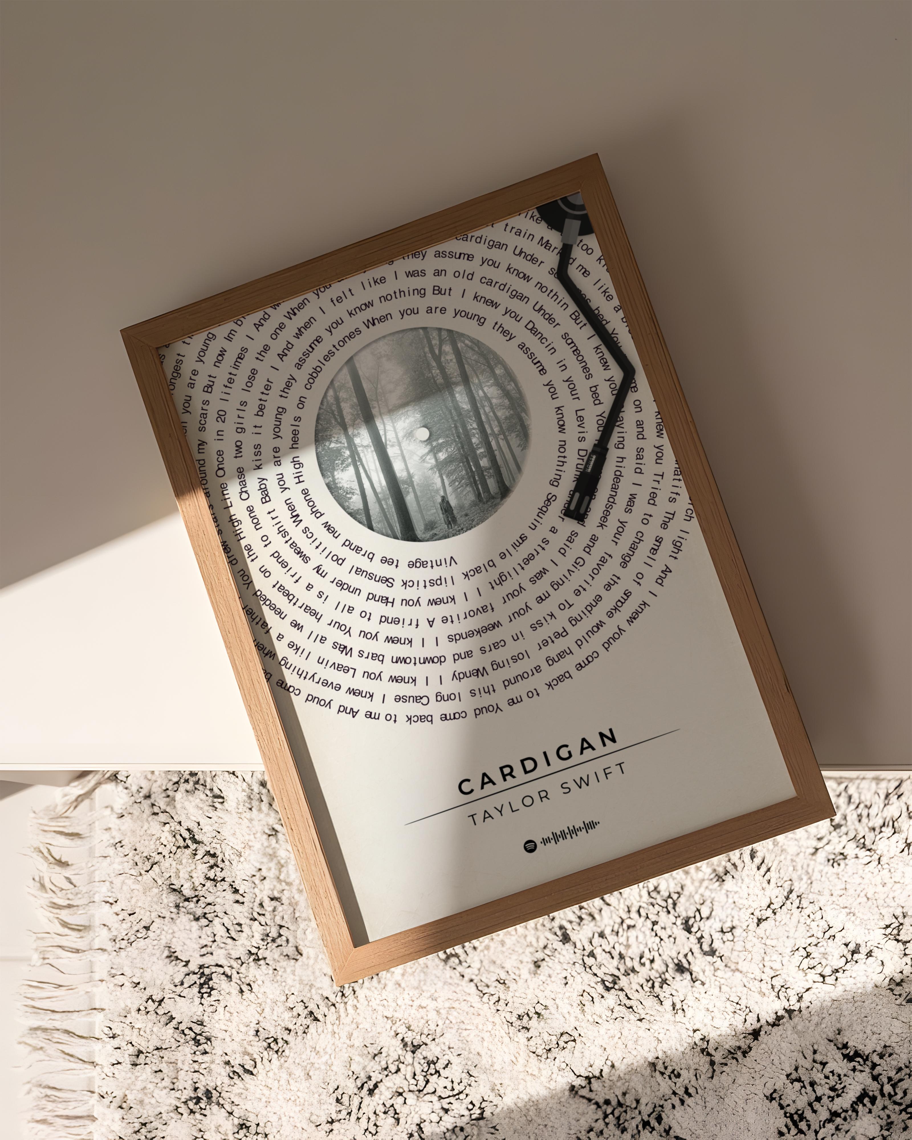 Kişiye Özel Plak Tasarımlı Şarkı Poster